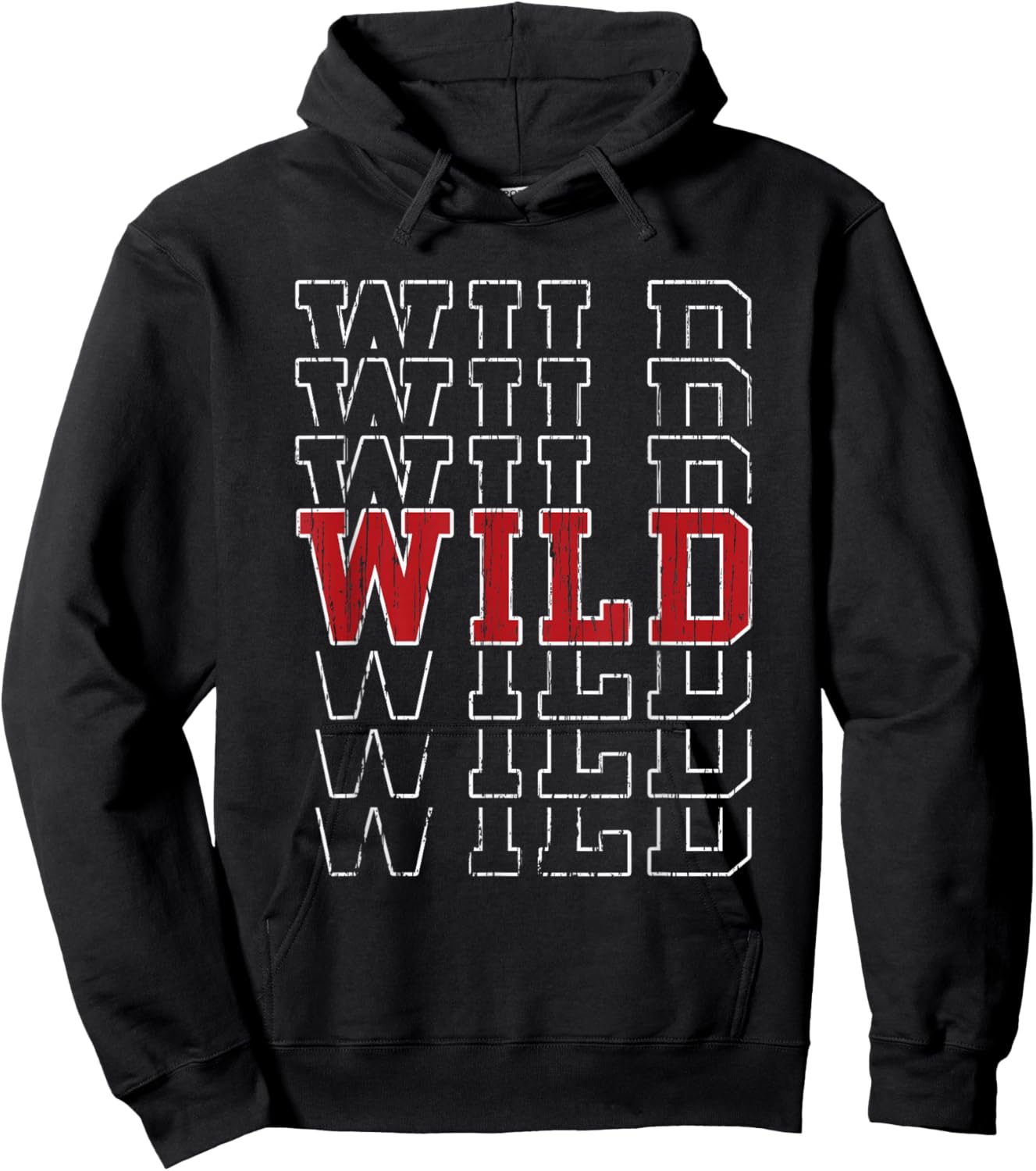 Wild Vintage Gift Women Boys Girls Kids Hoodie - Hoodie | Black