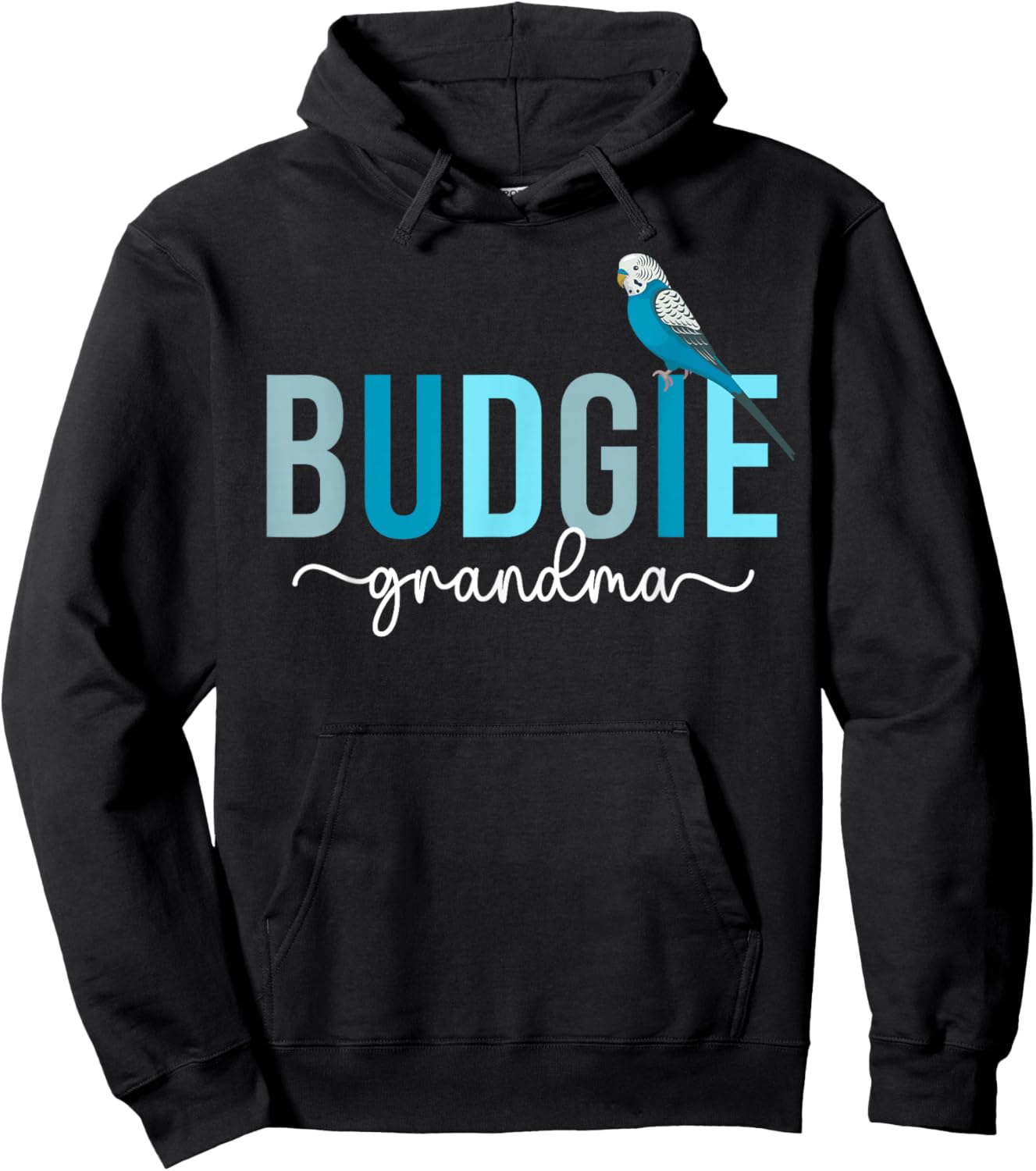 Budgie Grandma Budgie Owner Budgerigar Budgie Lover Hoodie - Hoodie | Black