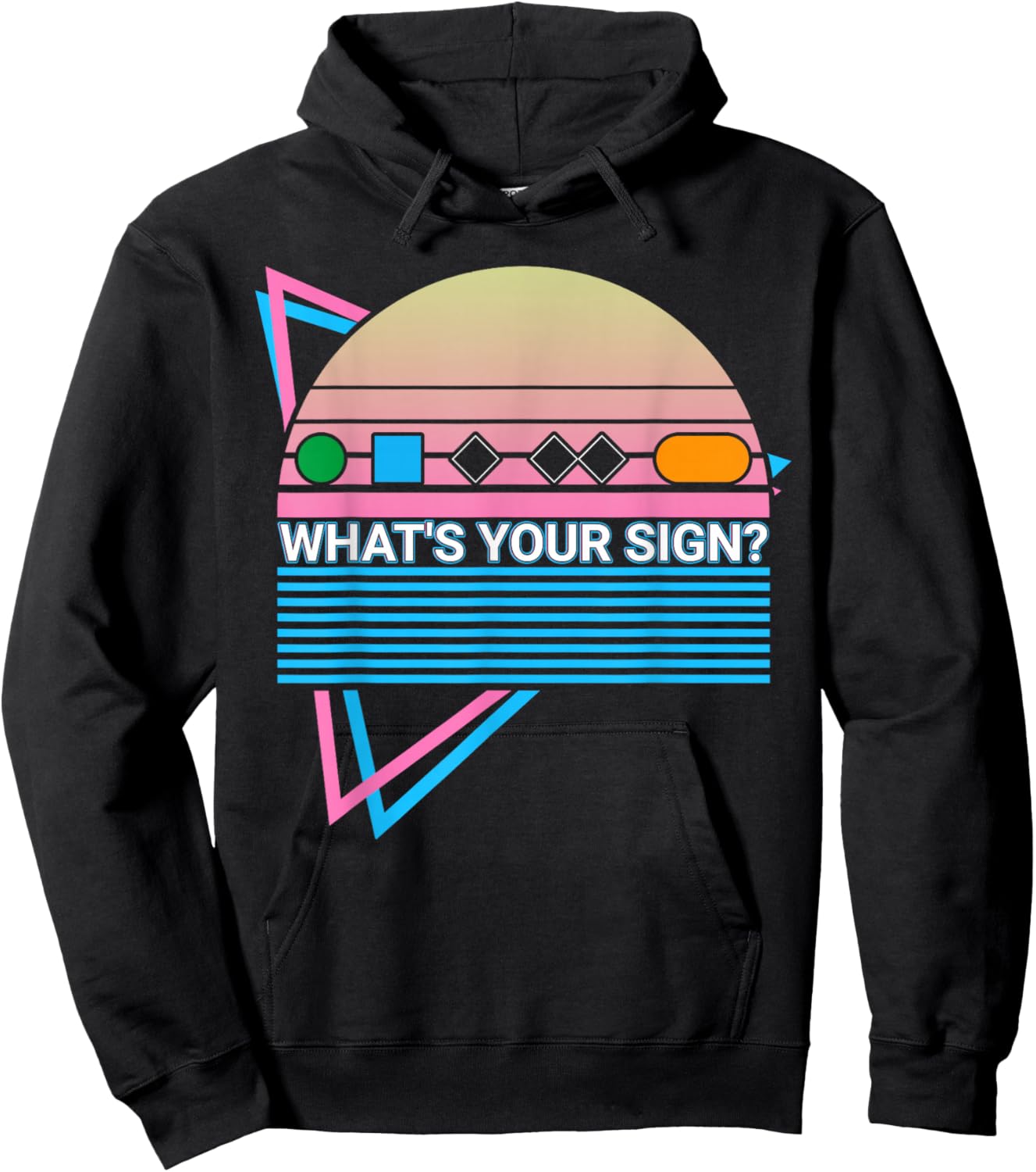Skiing Ski Retro What's Your Sign? Hoodie - Hoodie | Black