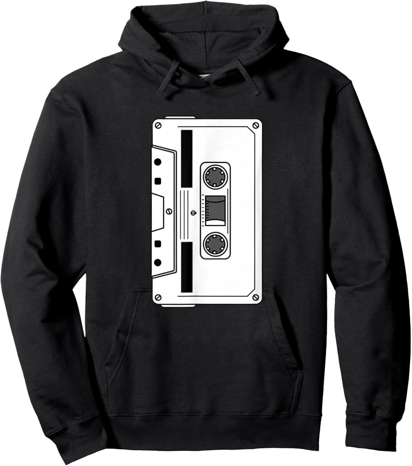 Retro Cassette Tape Nostalgia Kids 80S Music Vintage Walkman Hoodie - Hoodie | Black