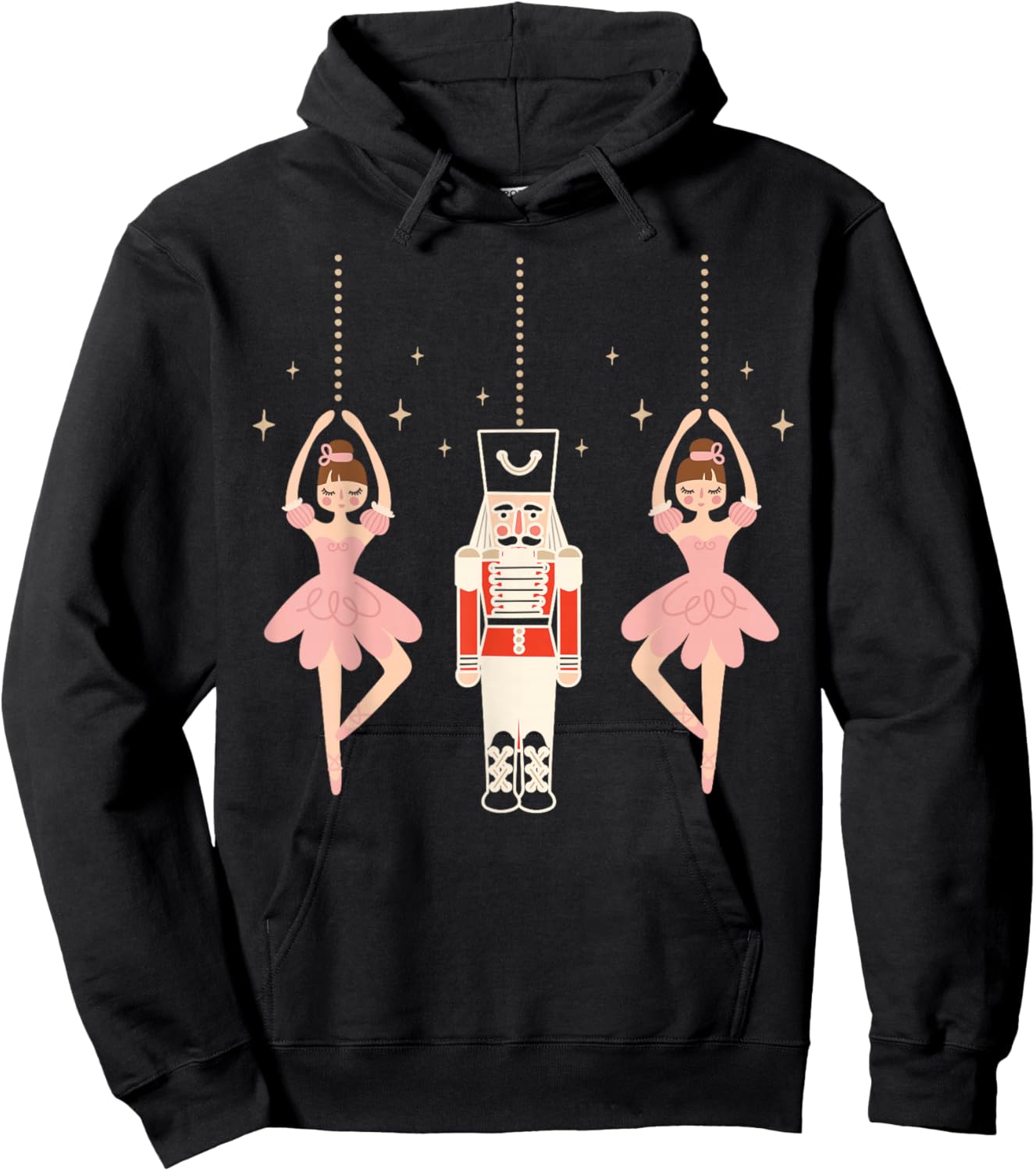 Christmas Nutcracker Squad Ballet Dance Women Kids Girls Hoodie - Hoodie | Black