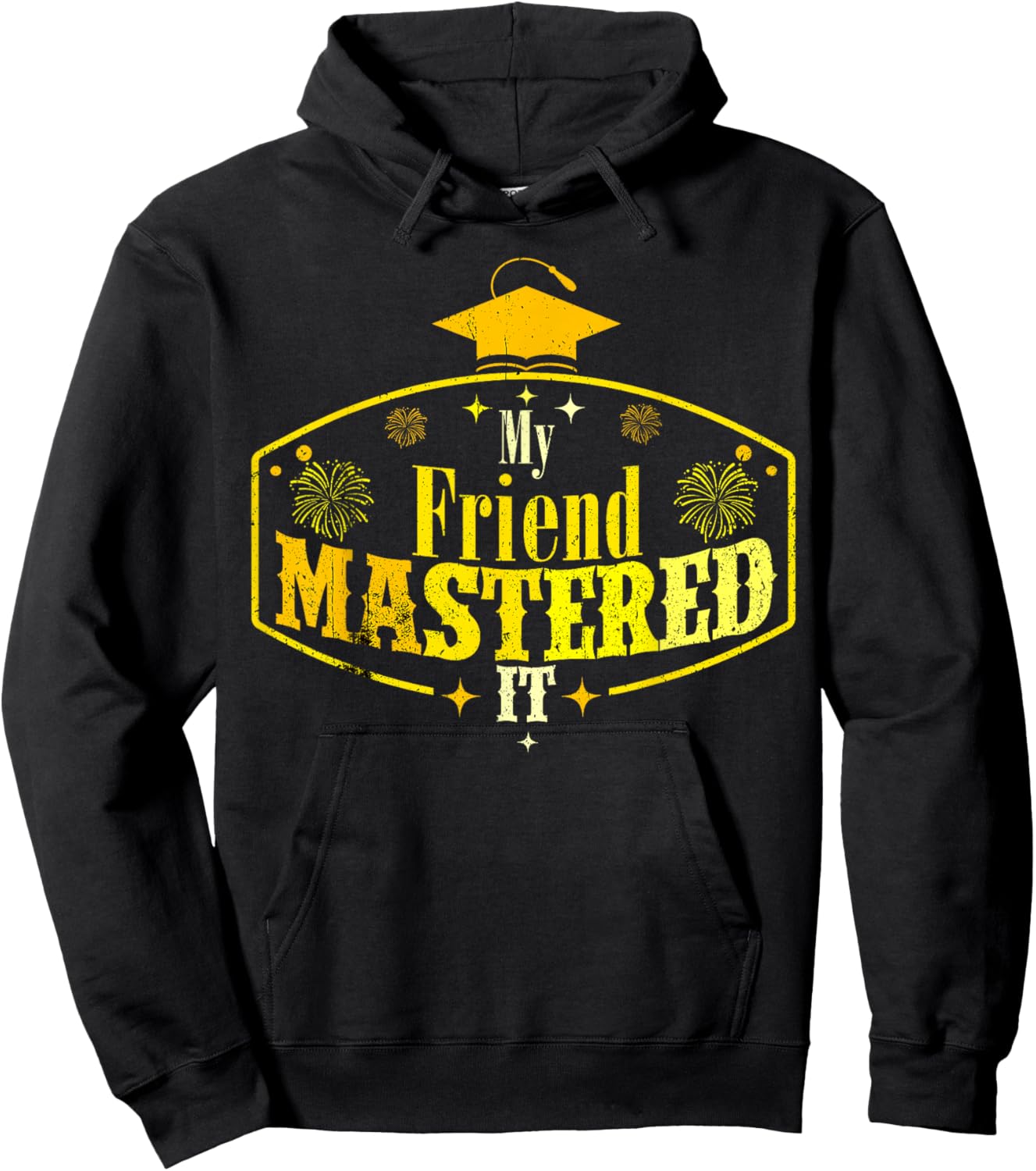 My Friend Mastered It Class of 2024 Vintage Masters Hoodie - Hoodie | Black