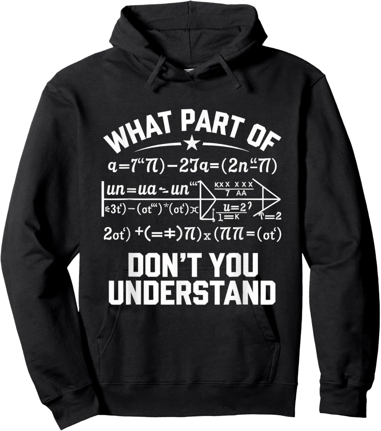 What Part Of Don't You Understand Math Teacher Hoodie - Hoodie | Black