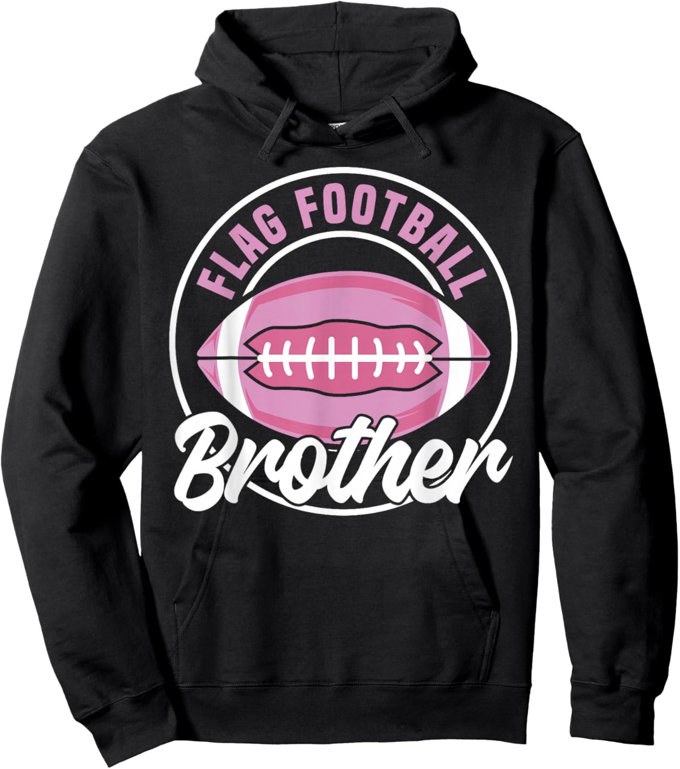 Flag Football Brother Hoodie - Hoodie | Black