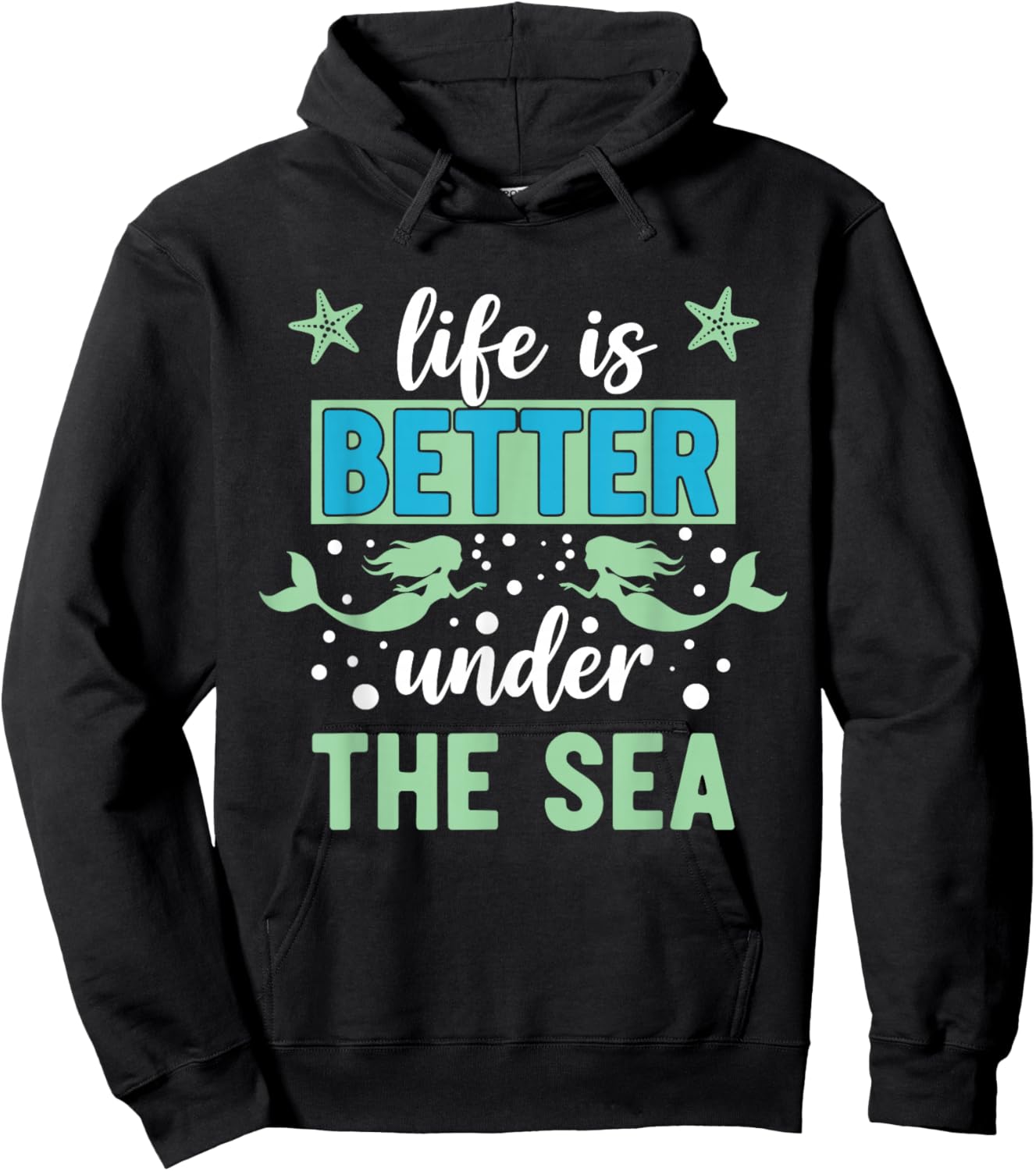 Life is Better Under The Sea Hoodie - Hoodie | Black
