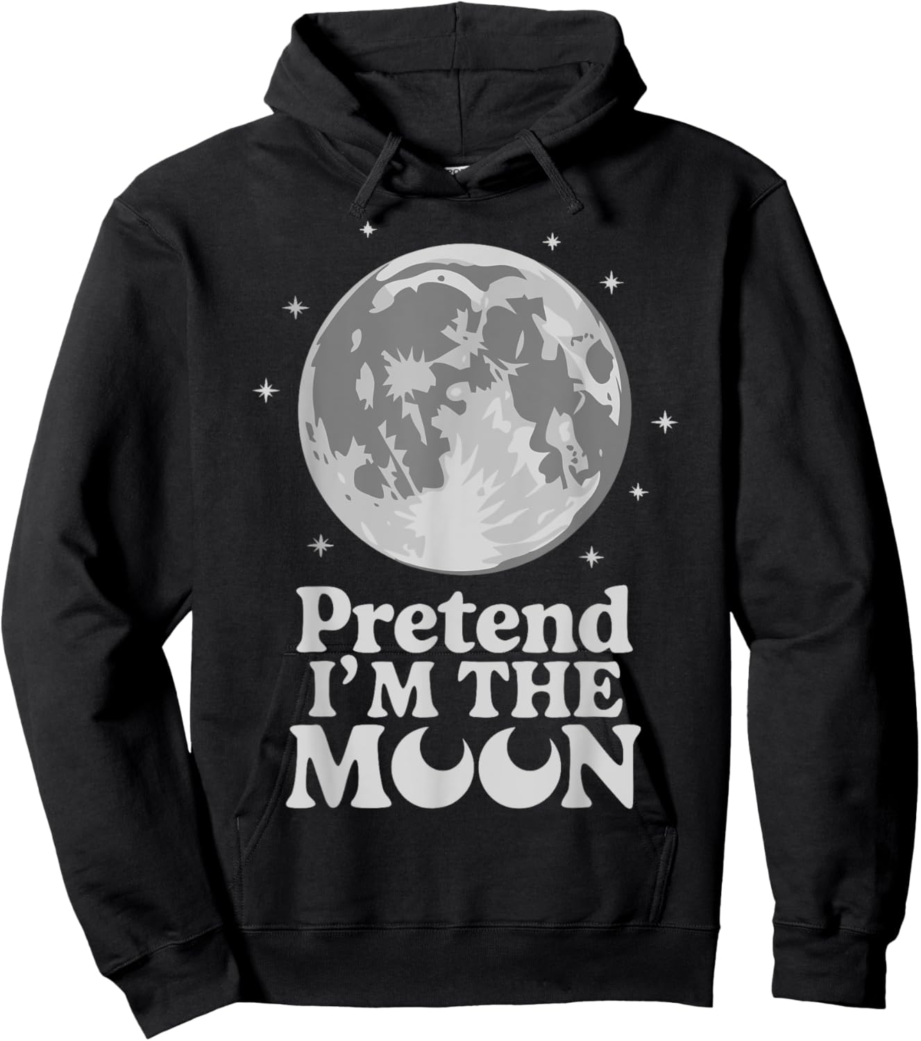 Pretend I'm The Moon Hoodie - Hoodie | Black