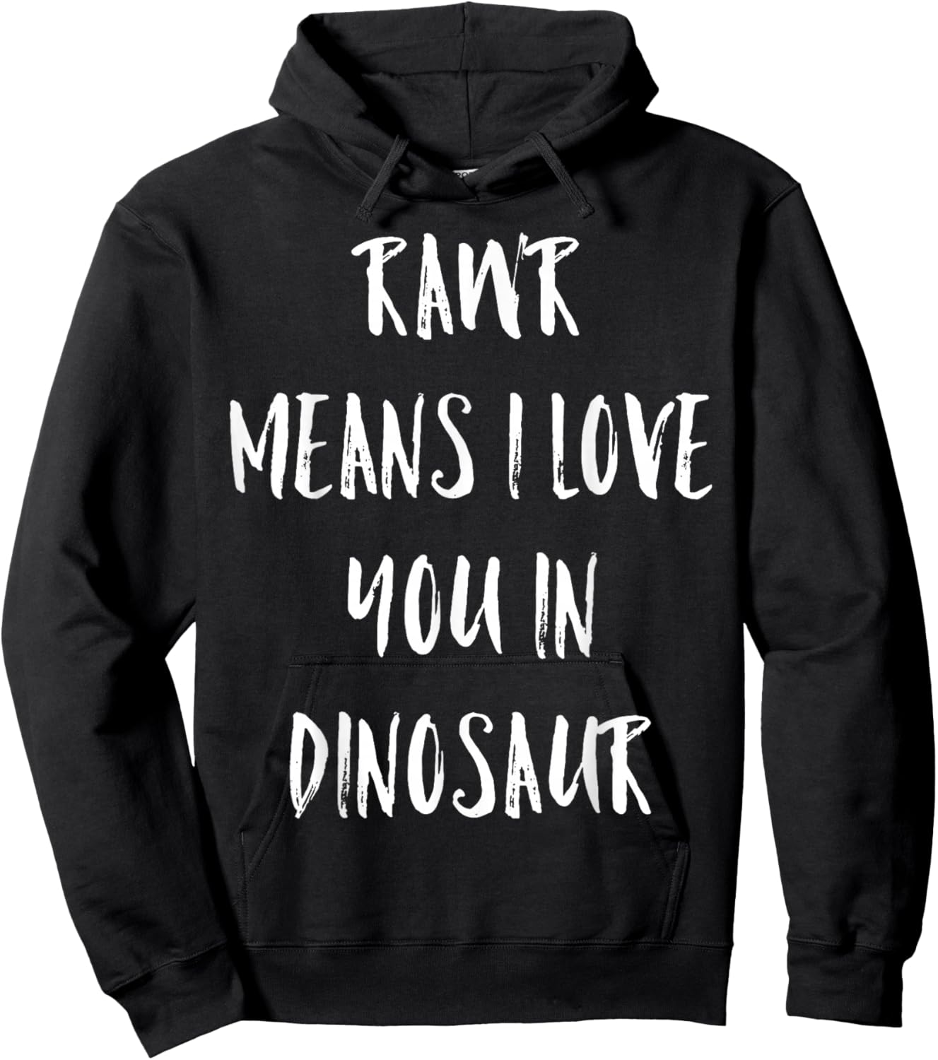 Rawr Means I Love You in Dinosaur Emo Millennial Scene Kid Hoodie - Hoodie | Black