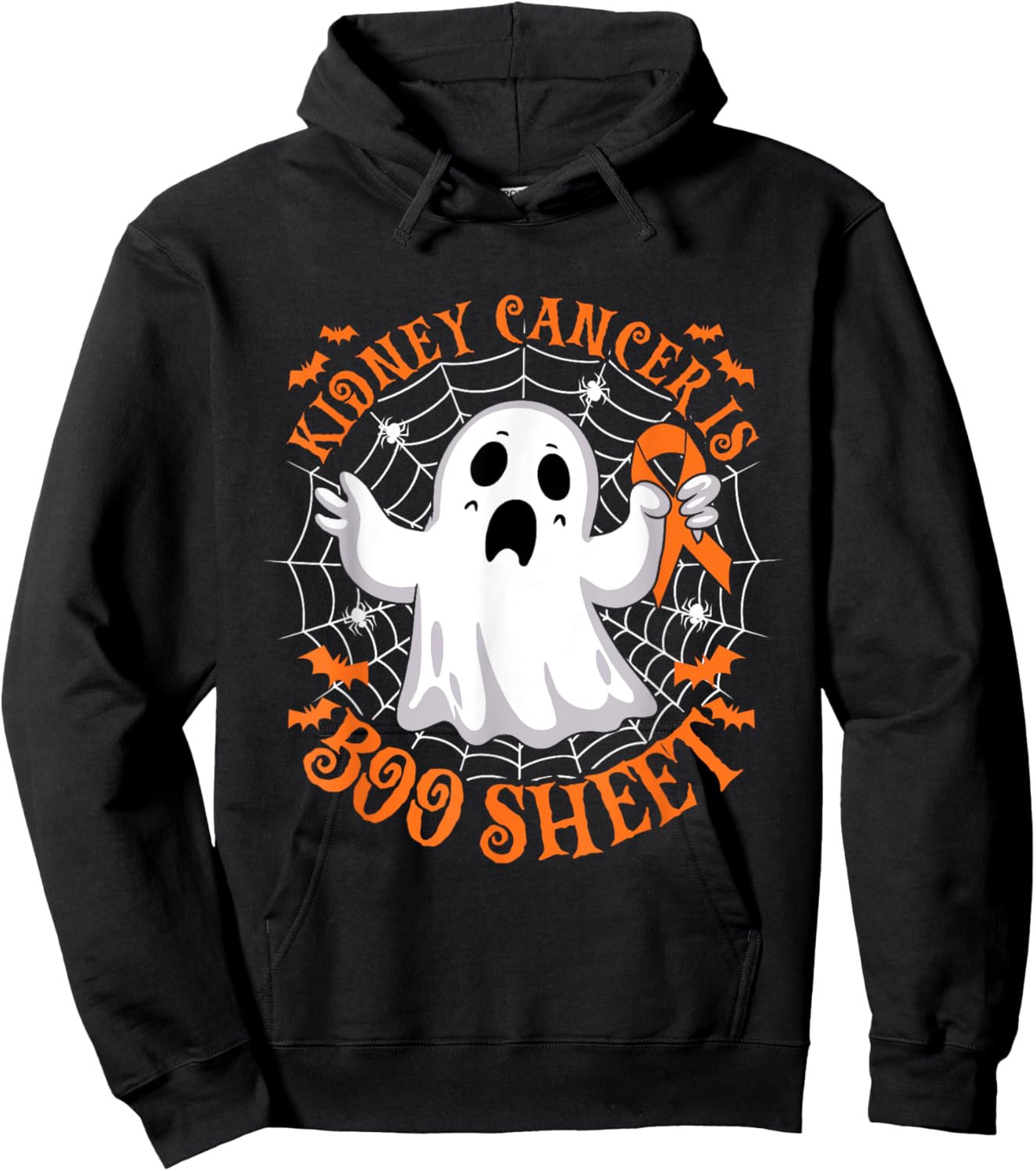Kidney Cancer is Boo Sheet Halloween Costume Hoodie - Hoodie | Black