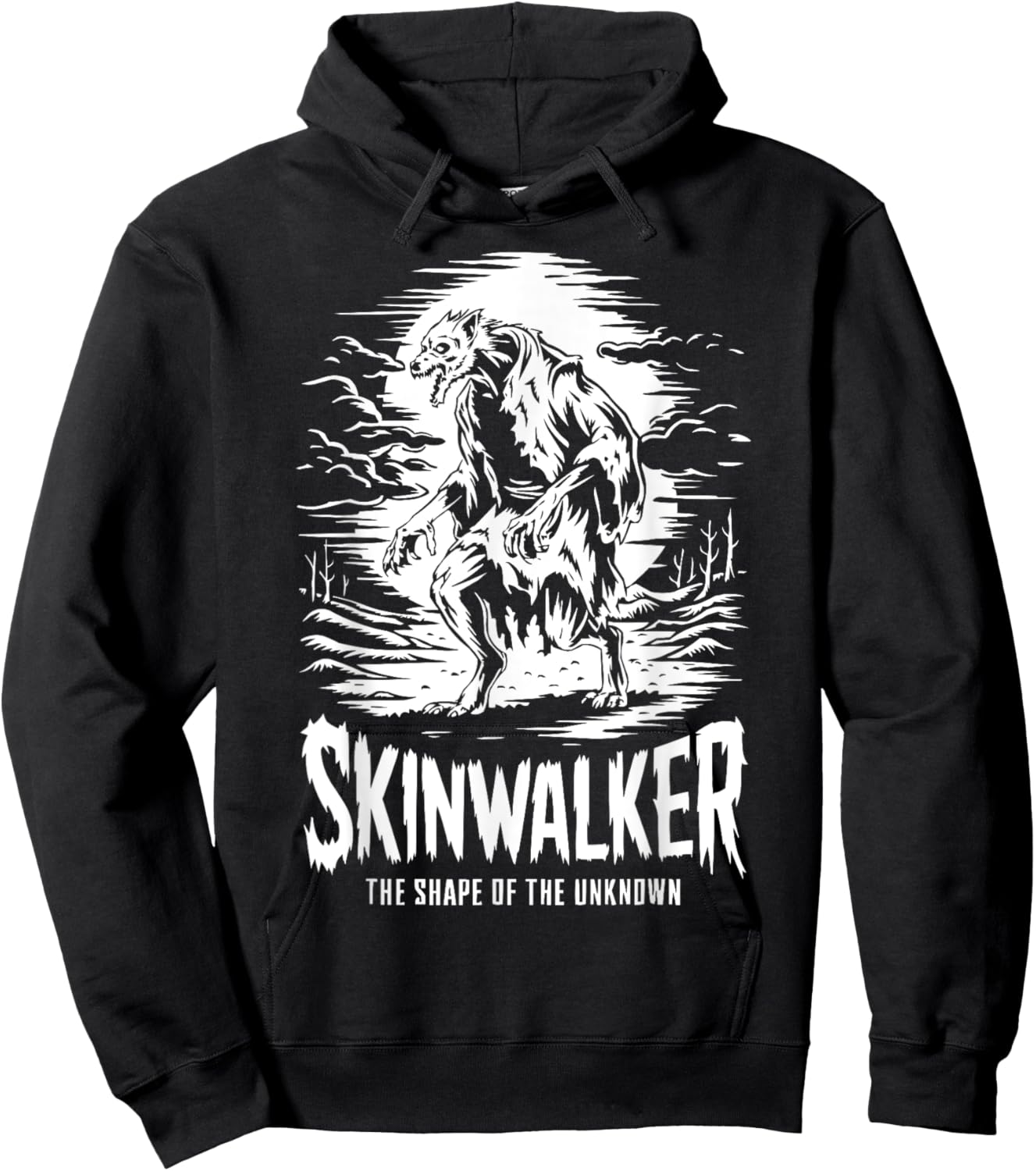 Skinwalker Cryptid Monster Cryptozoology Skin Walker Hoodie - Hoodie | Black