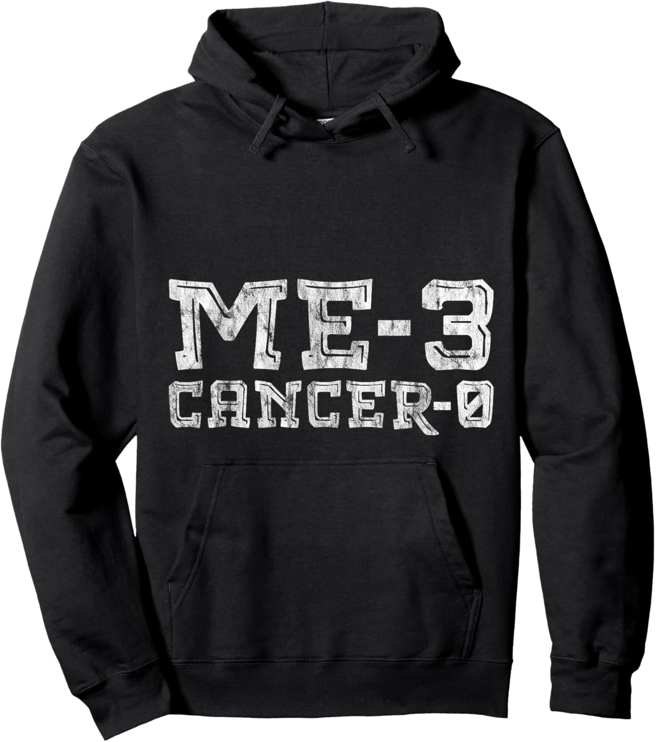 Me 3 Cancer 0 Survivor Inspiration Journey Hoodie - Hoodie | Black