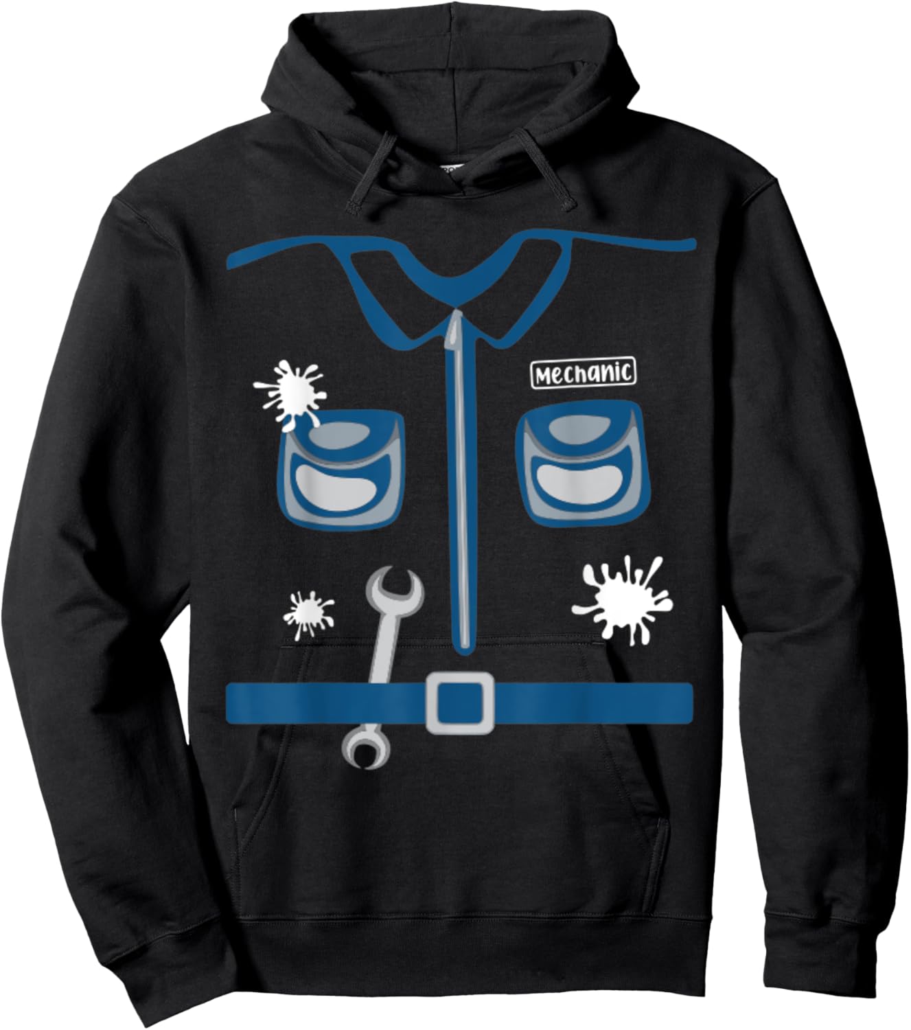Future Mechanic Costume Halloween Workshop Career Day Kids Hoodie - Hoodie | Black