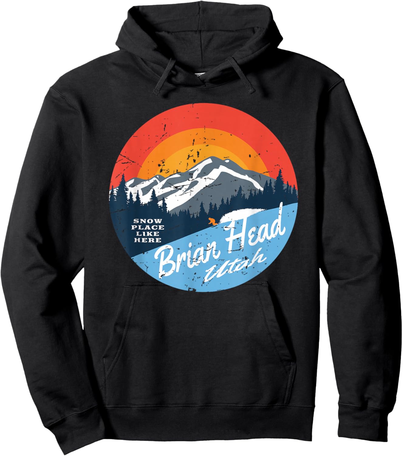 Brian Head Utah Winter Vacation Souvenir Hoodie - Hoodie | Black