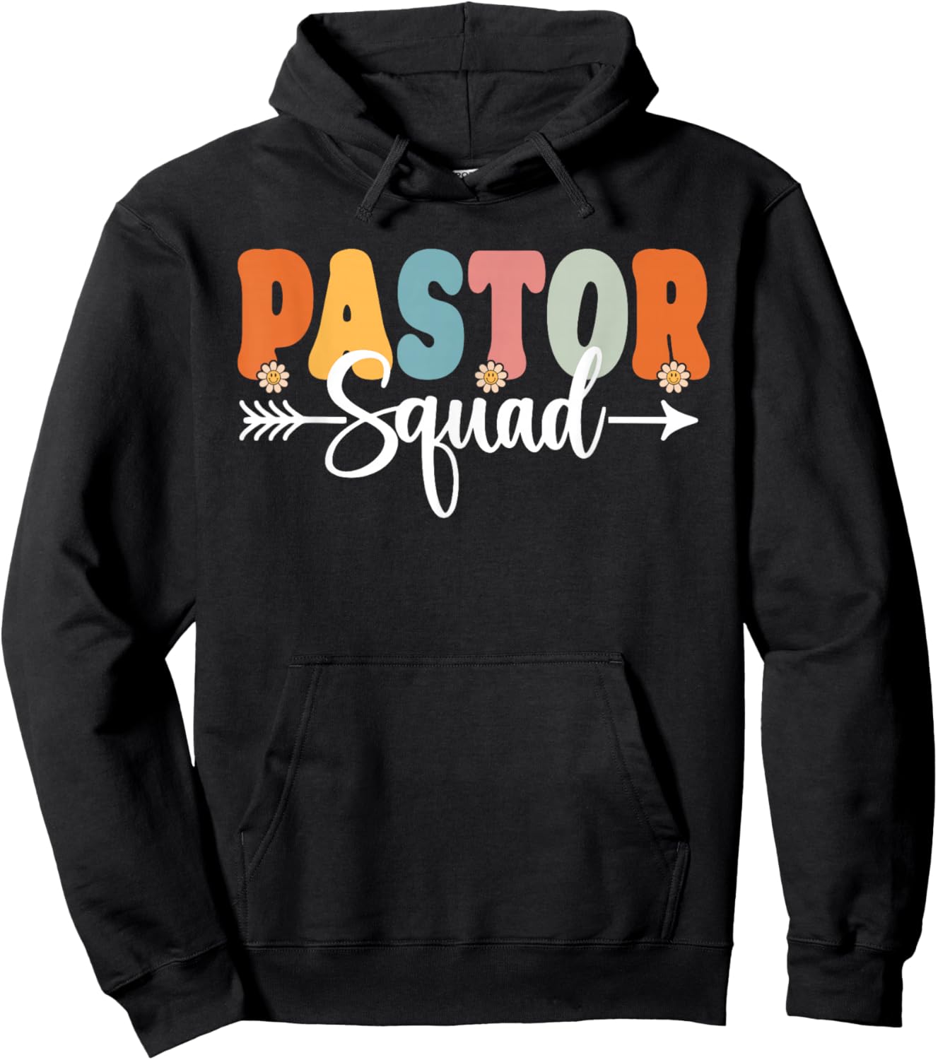 Pastor Squad Back To School Teachers Students Pastor Crew Hoodie - Hoodie | Black