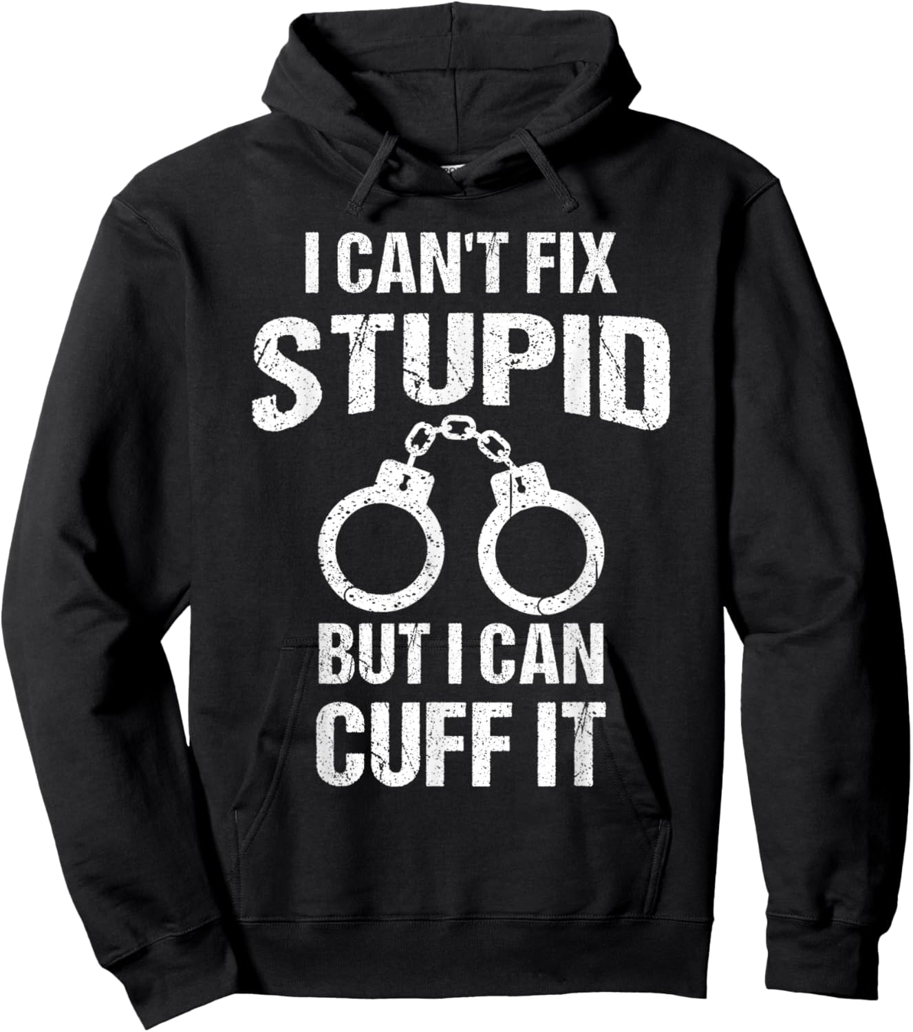 Funny Police Officer Design Women Cop Police Officer Hoodie - Hoodie | Black