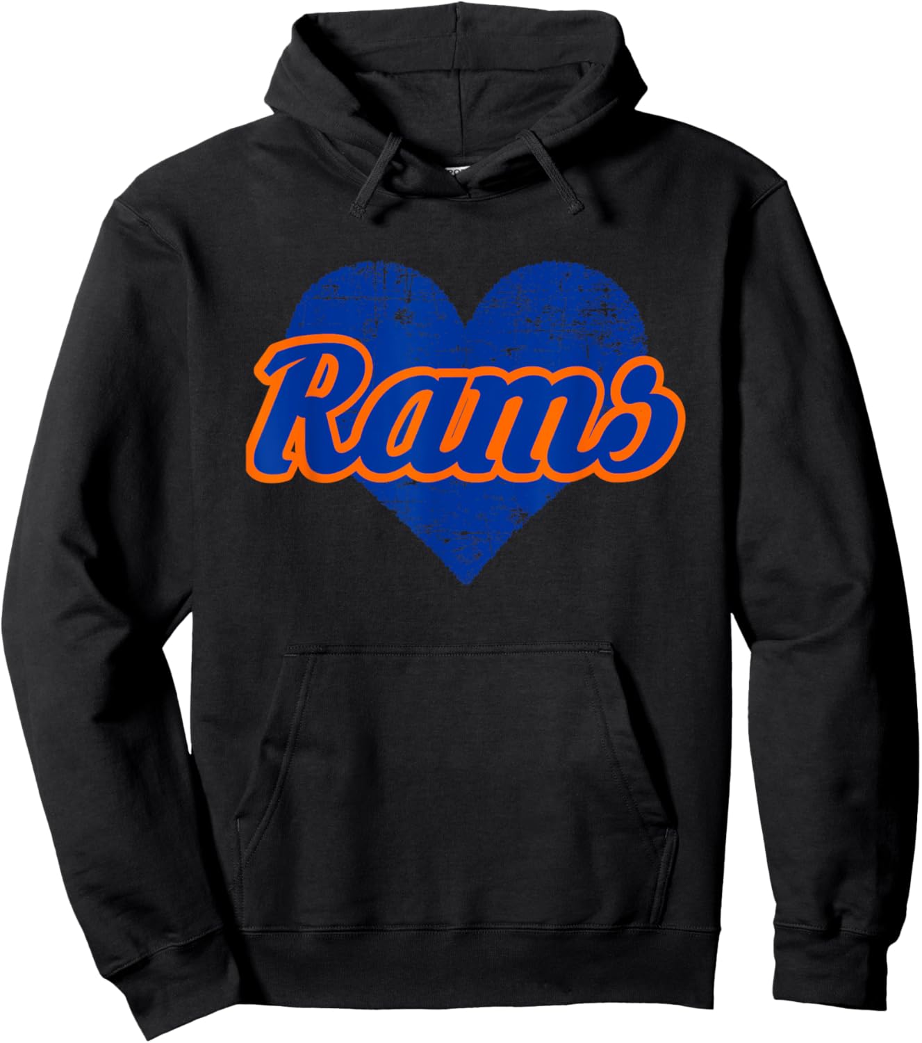 Starmount Rams Over Heart Hoodie - Hoodie | Black