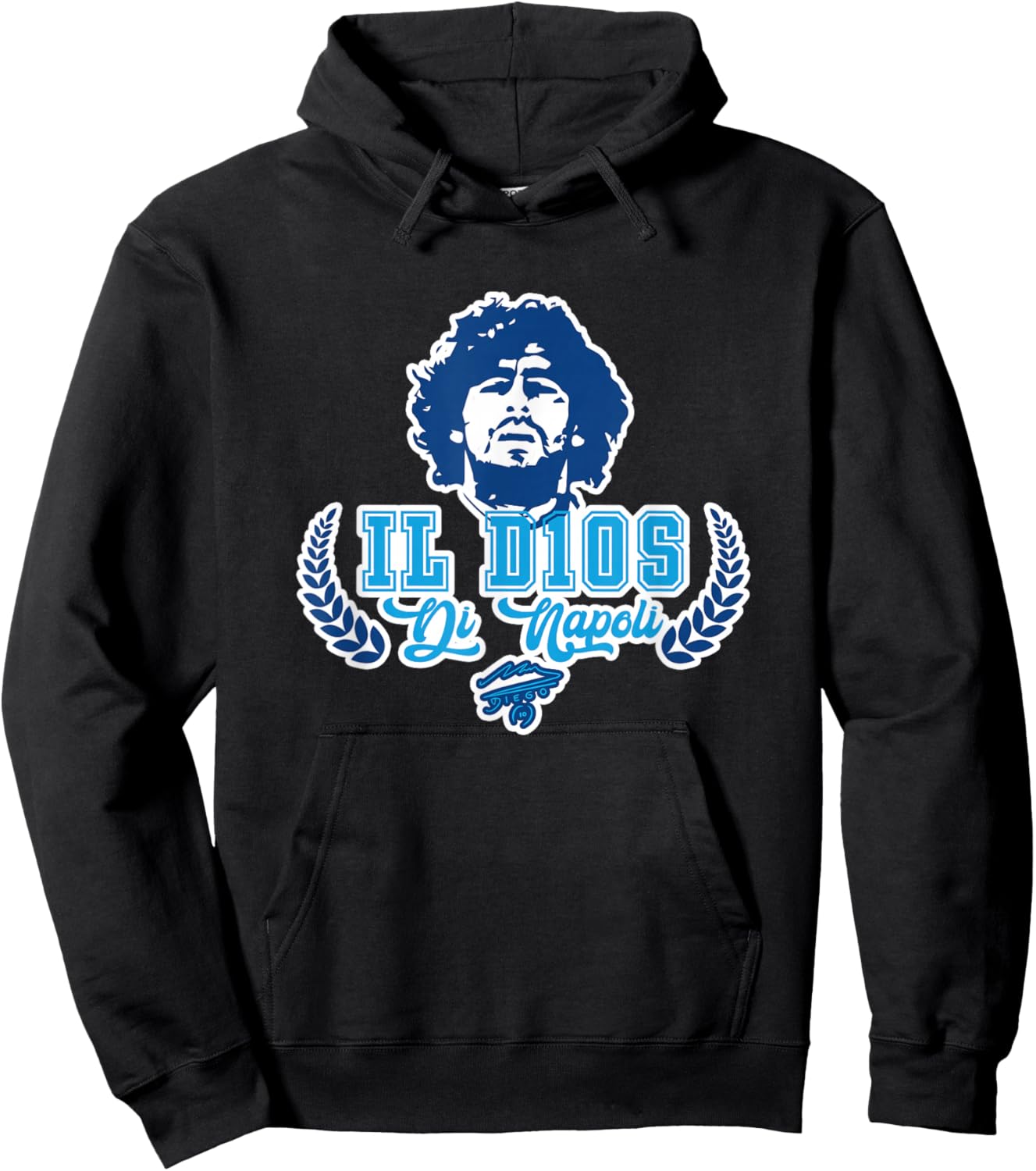 Maradona Il D10S di Napoli Hoodie - Hoodie | Black