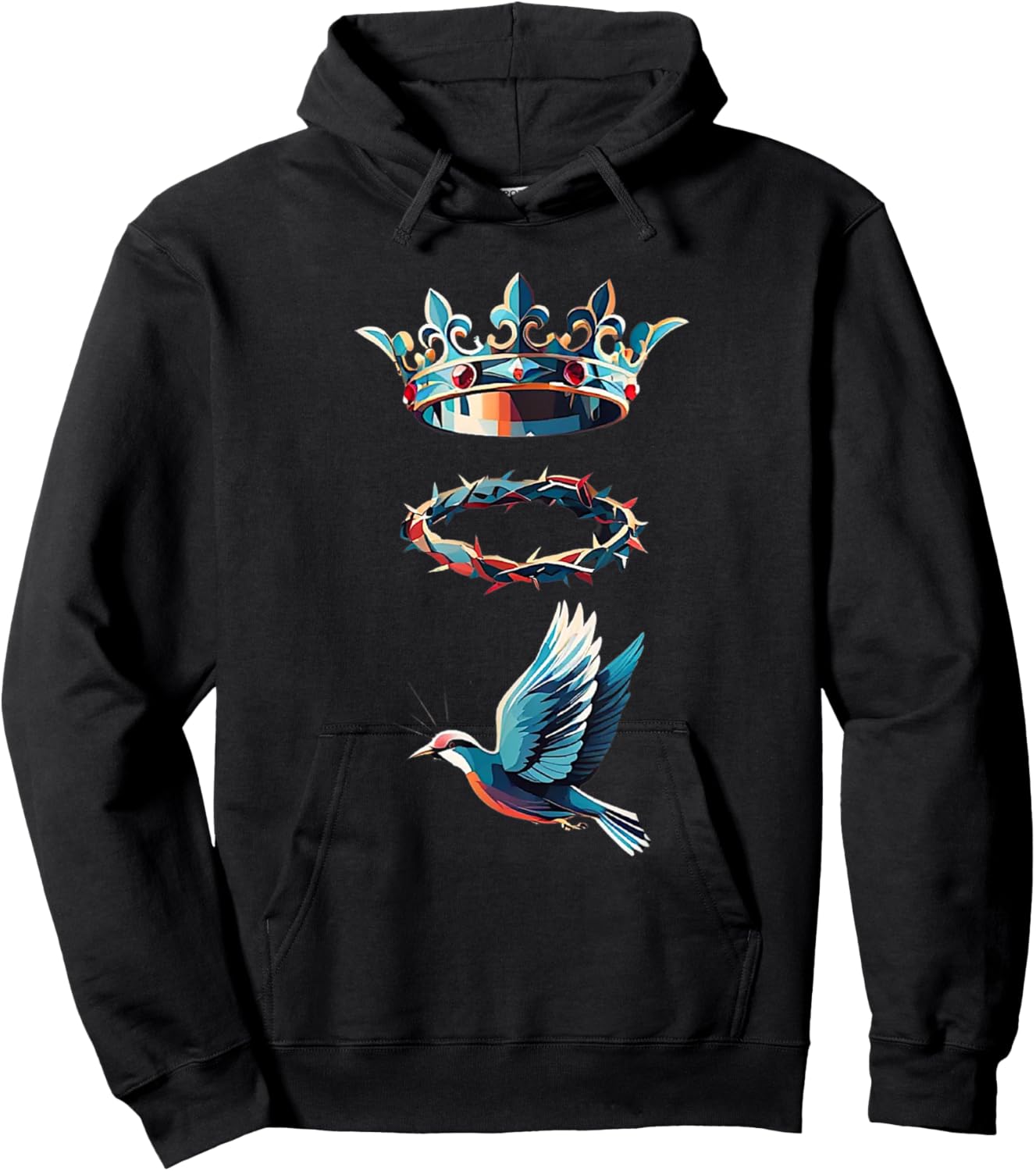 Holy Trinity Father Son and Holy Spirit Catholic Hoodie - Hoodie | Black