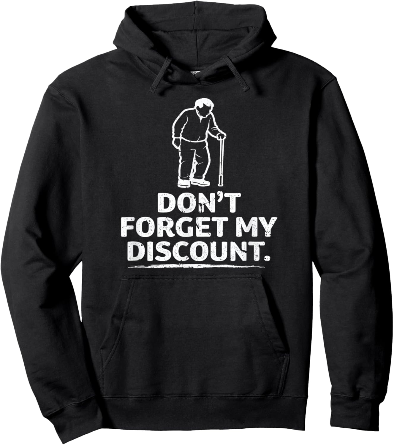 Old Person Older People Old Man Gag Funny Men Dad Birthday Hoodie - Hoodie | Black