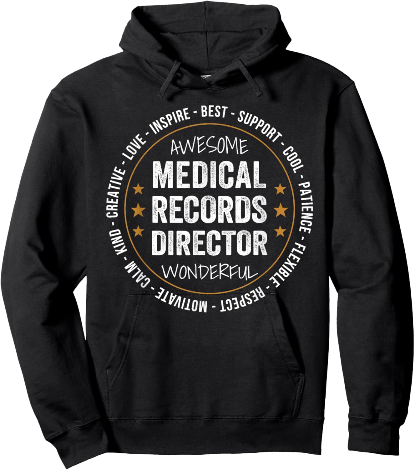 Medical Records Director Gifts Appreciation Funny Hoodie - Hoodie | Black