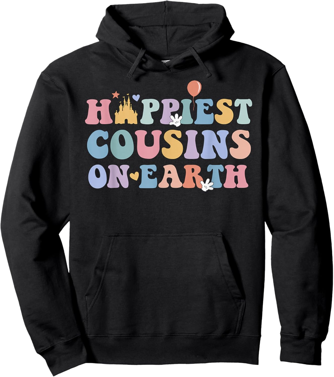 Happiest Cousins On Earth, Christmas Party, Matching Family Hoodie - Hoodie | Black