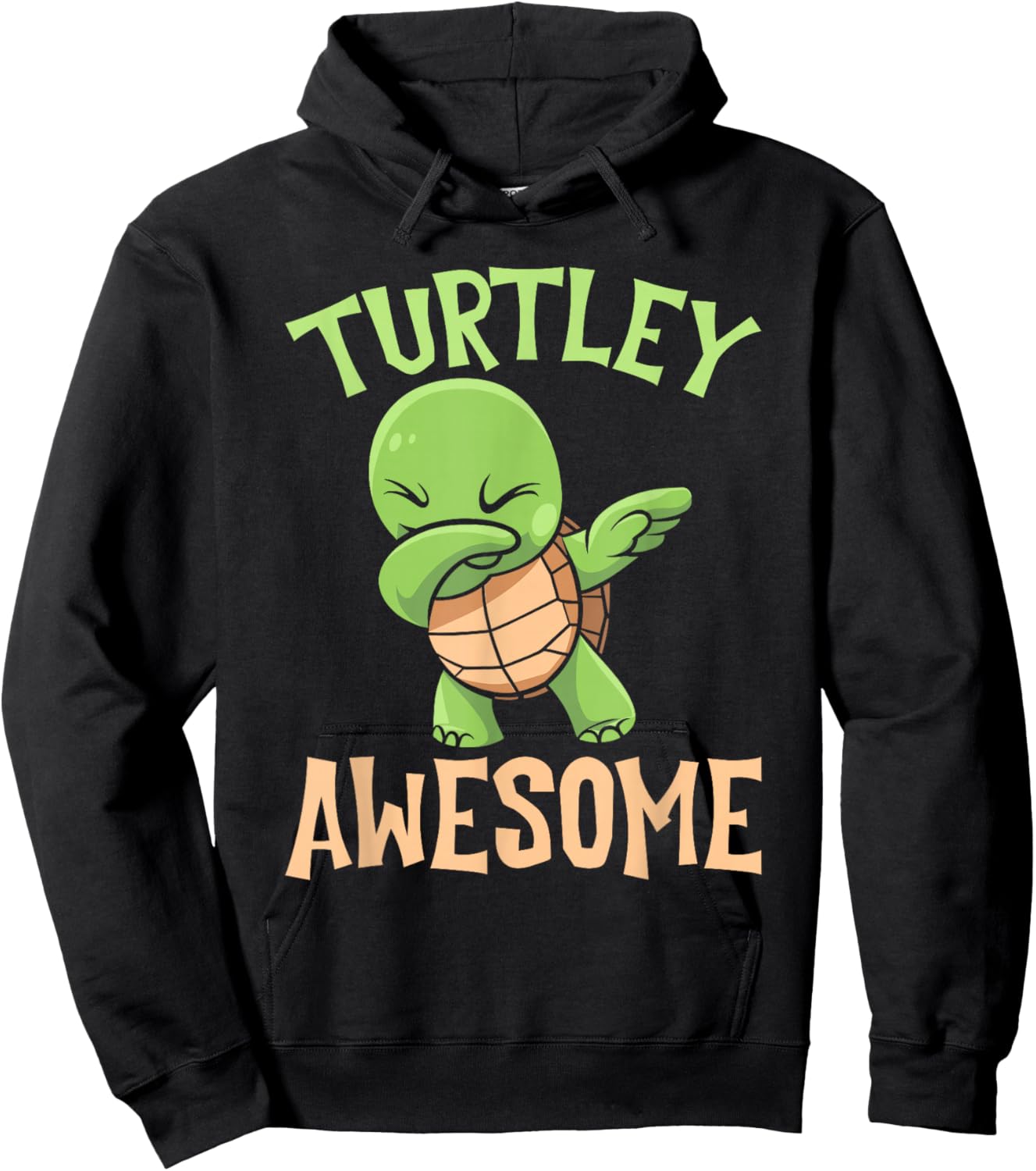 Turtley Awesome Dabbing Sea Turtle Ocean Turtle Lover Hoodie - Hoodie | Black
