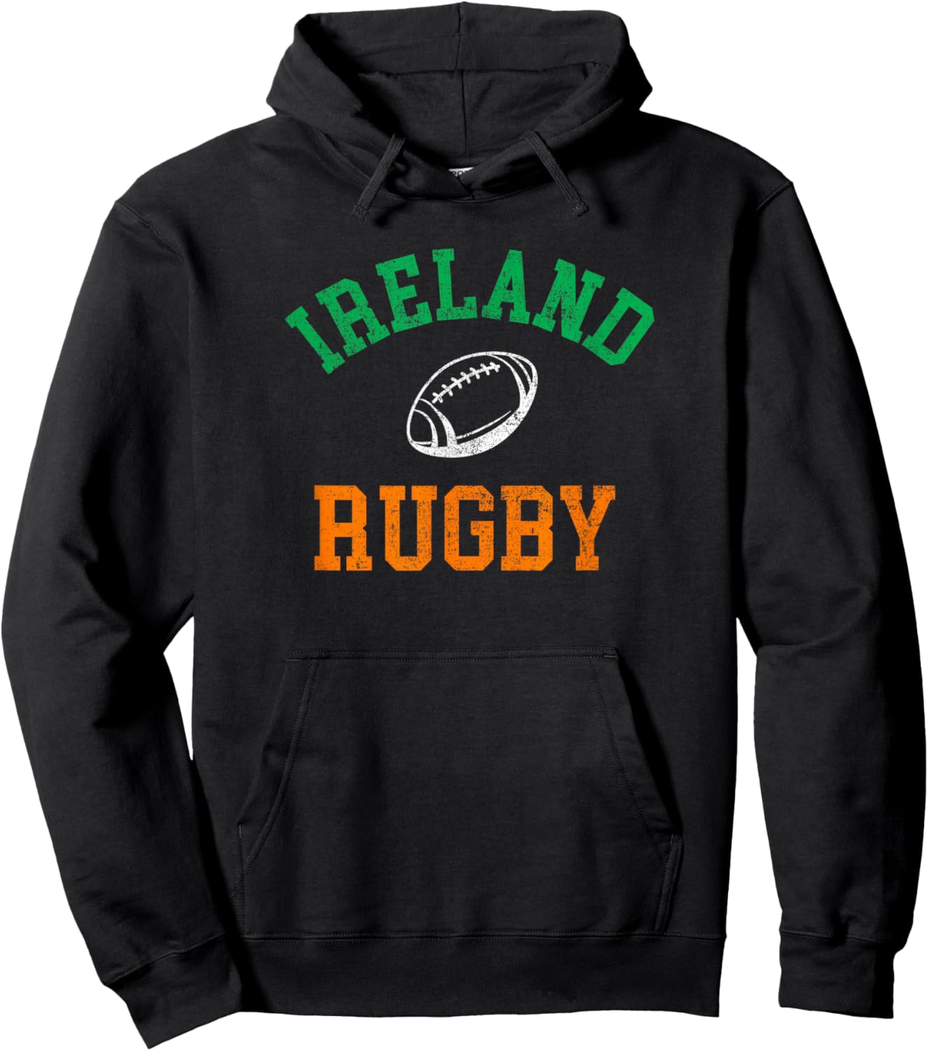 Ireland Rugby Flag Hoodie - Hoodie | Black