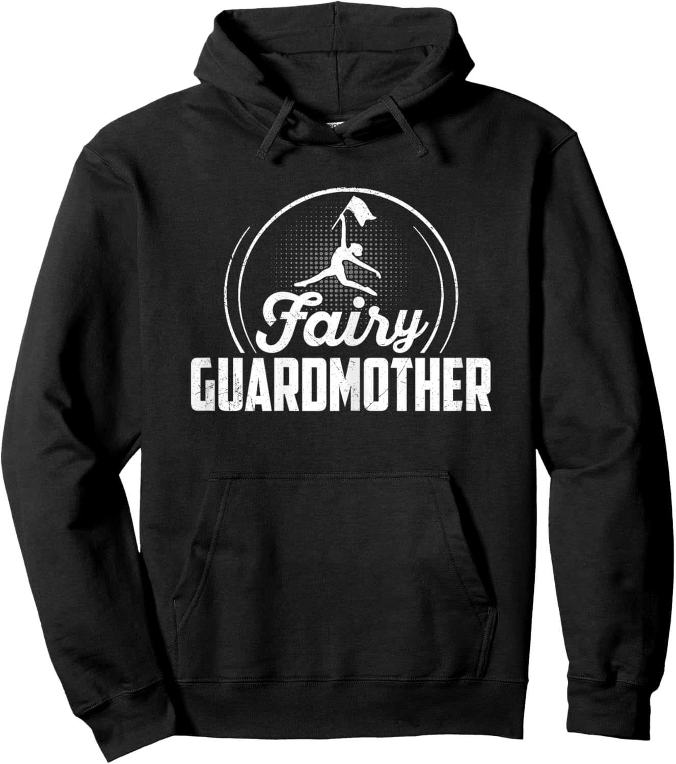 Fairy Guardmother - Mother's Day Funny Color Guard's Mom Pun Hoodie - Hoodie | Black