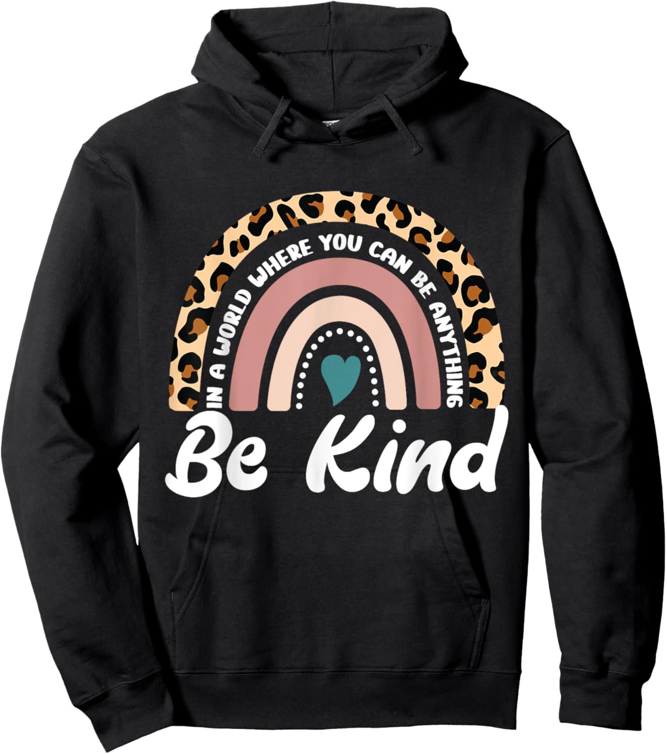 Be Kind Positive Quote Choose Kindness Men Women Kids Hoodie - Hoodie | Black