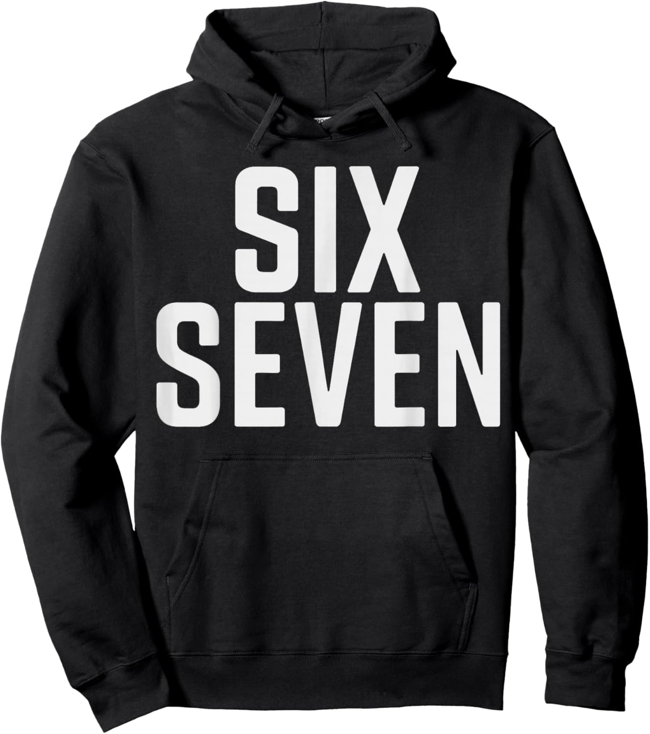 Fun Six Seven 6 7 Meme Design 6 7 Hoodie - Hoodie | Black