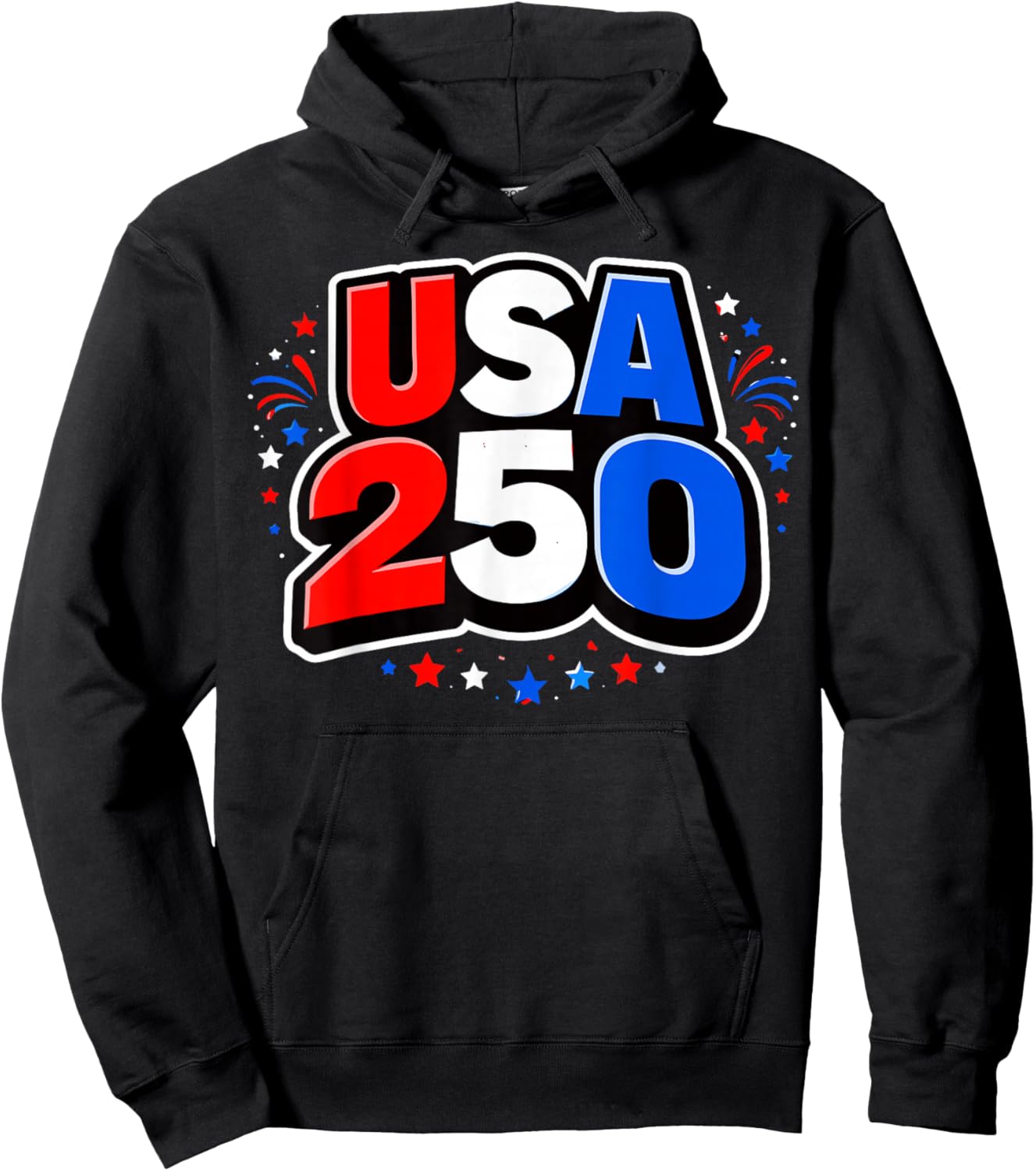 250 Anniversary USA Made in USA 250 Bold and Bright Hoodie - Hoodie | Black