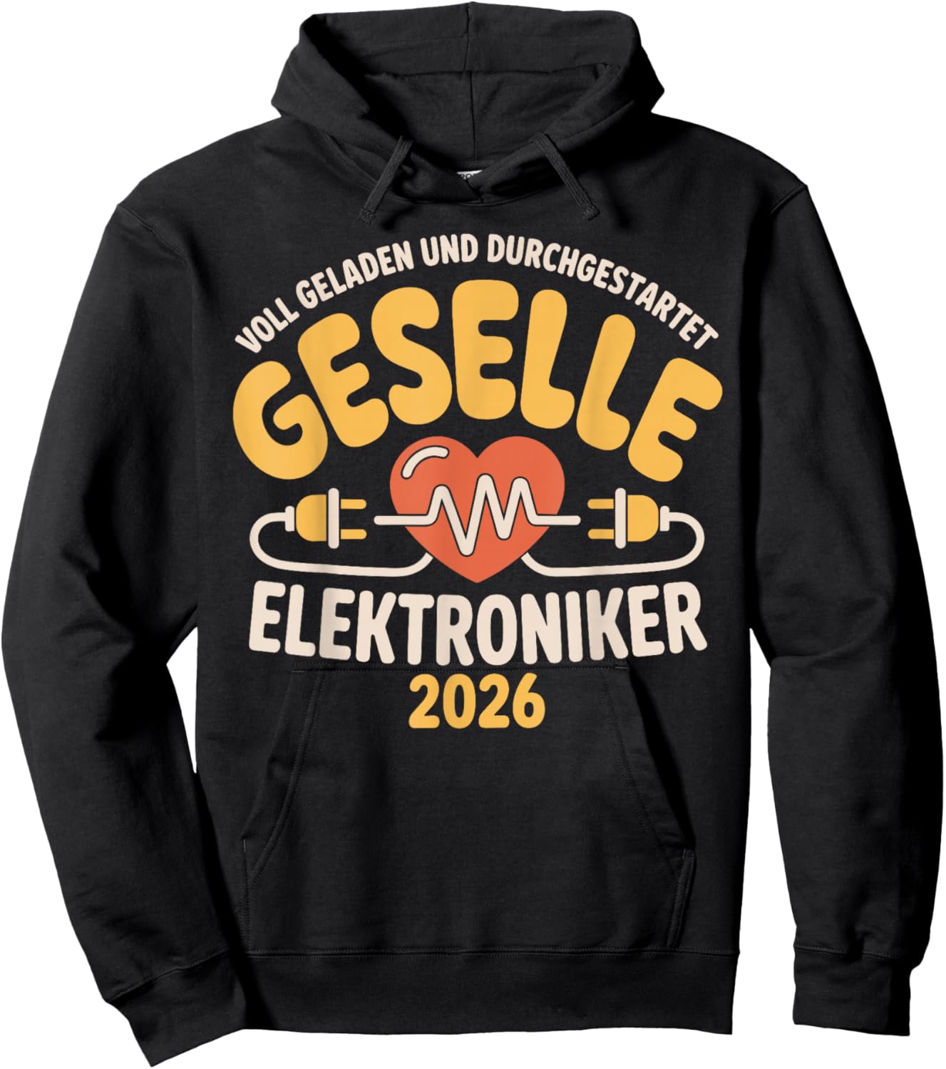 2026 for Electricians Training Passed Companion Test Hoodie - Hoodie | Black