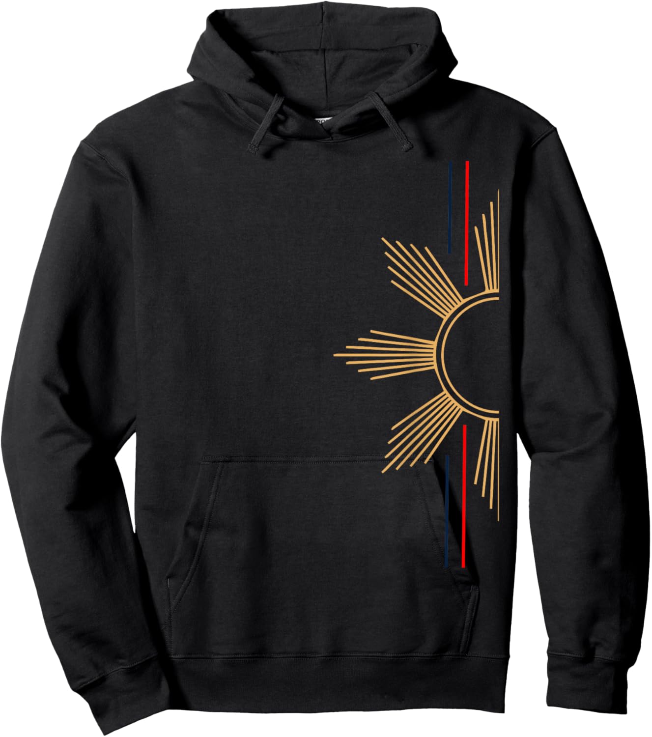 Philippine Sun Minimalist Hoodie - Hoodie | Black