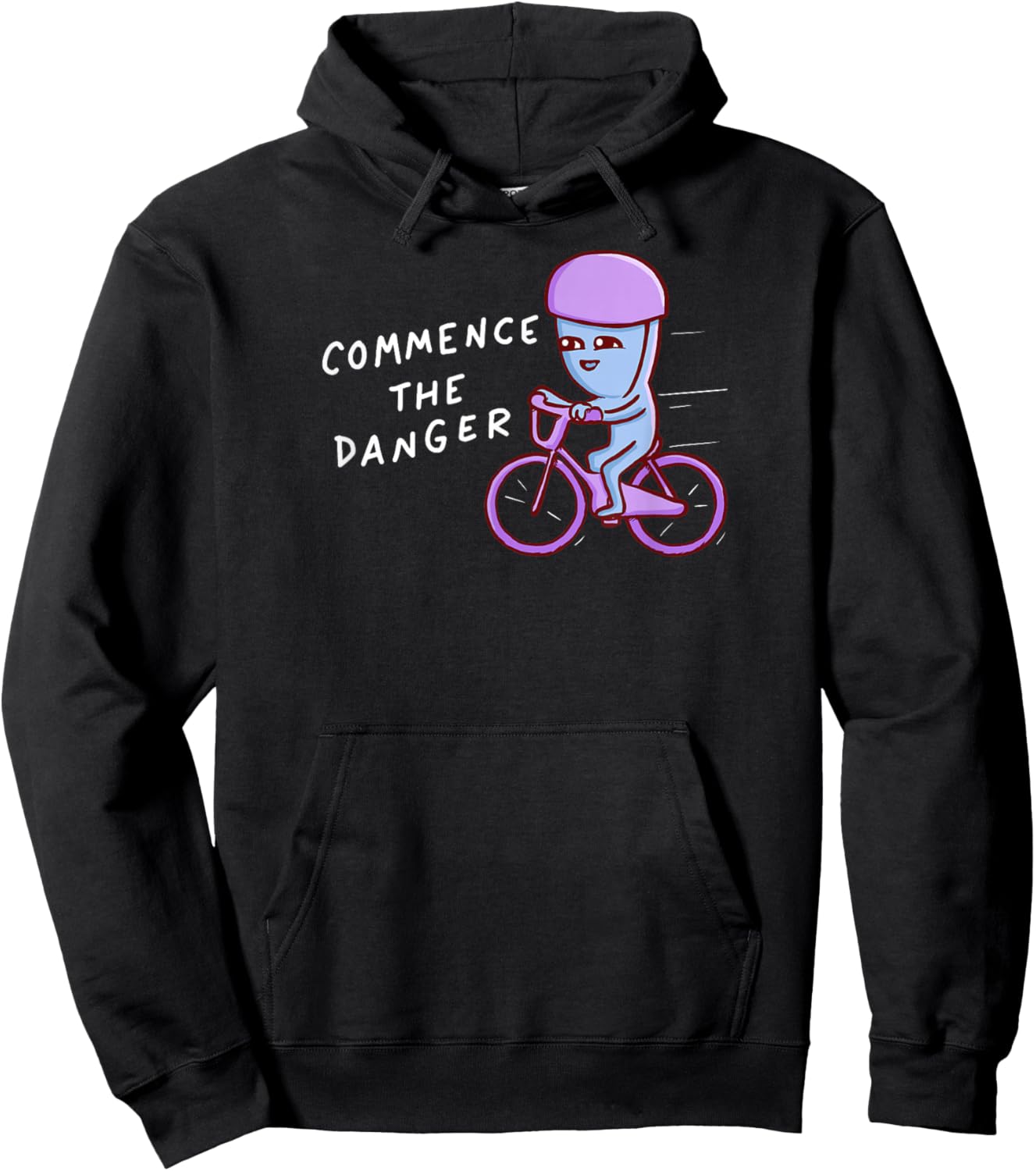 Threadless Nathan W. Pyle Commence The Danger Graphic Hoodie - Hoodie | Black