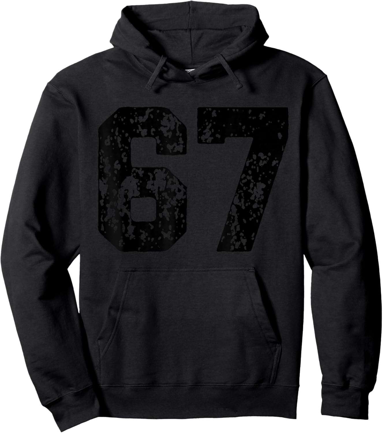Number 67 Black Best Classic College Style Birthday Funny Hoodie - Hoodie | Black