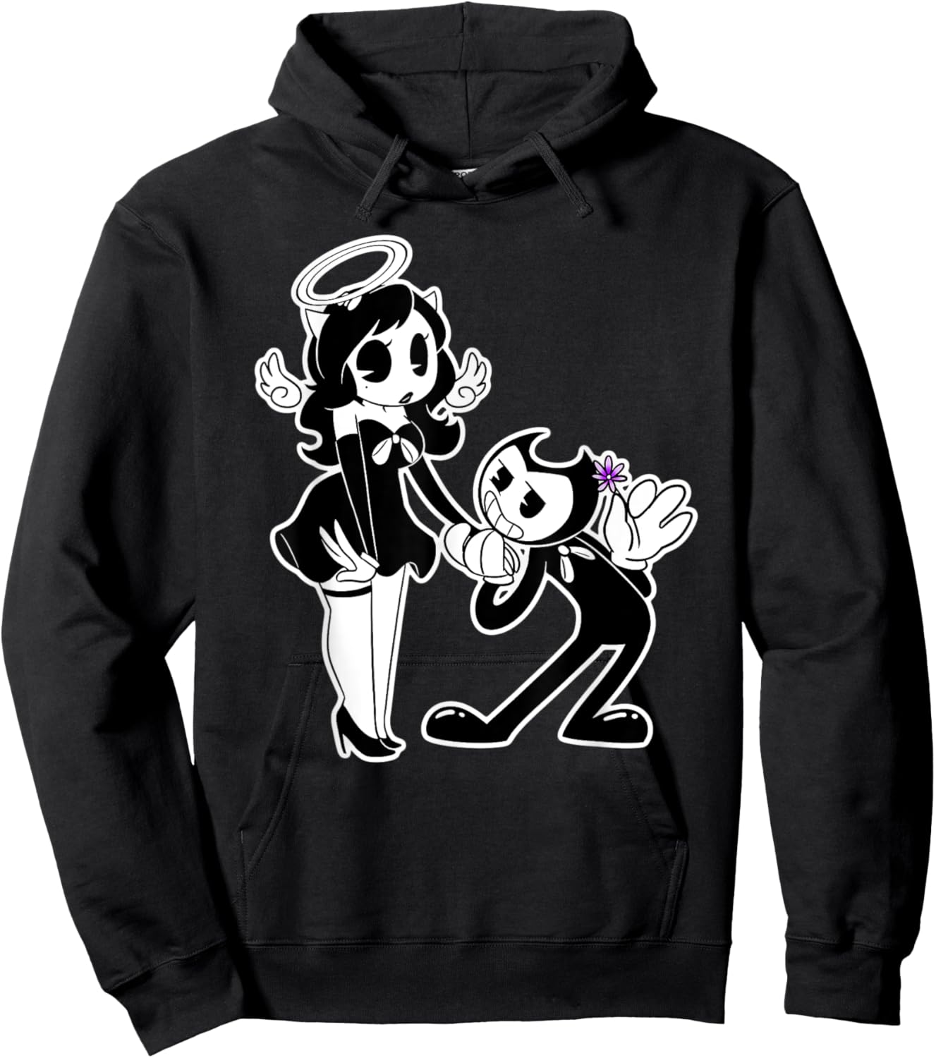 Alice Angel Gothic Angel x Bendy Demon Hoodie - Hoodie | Black