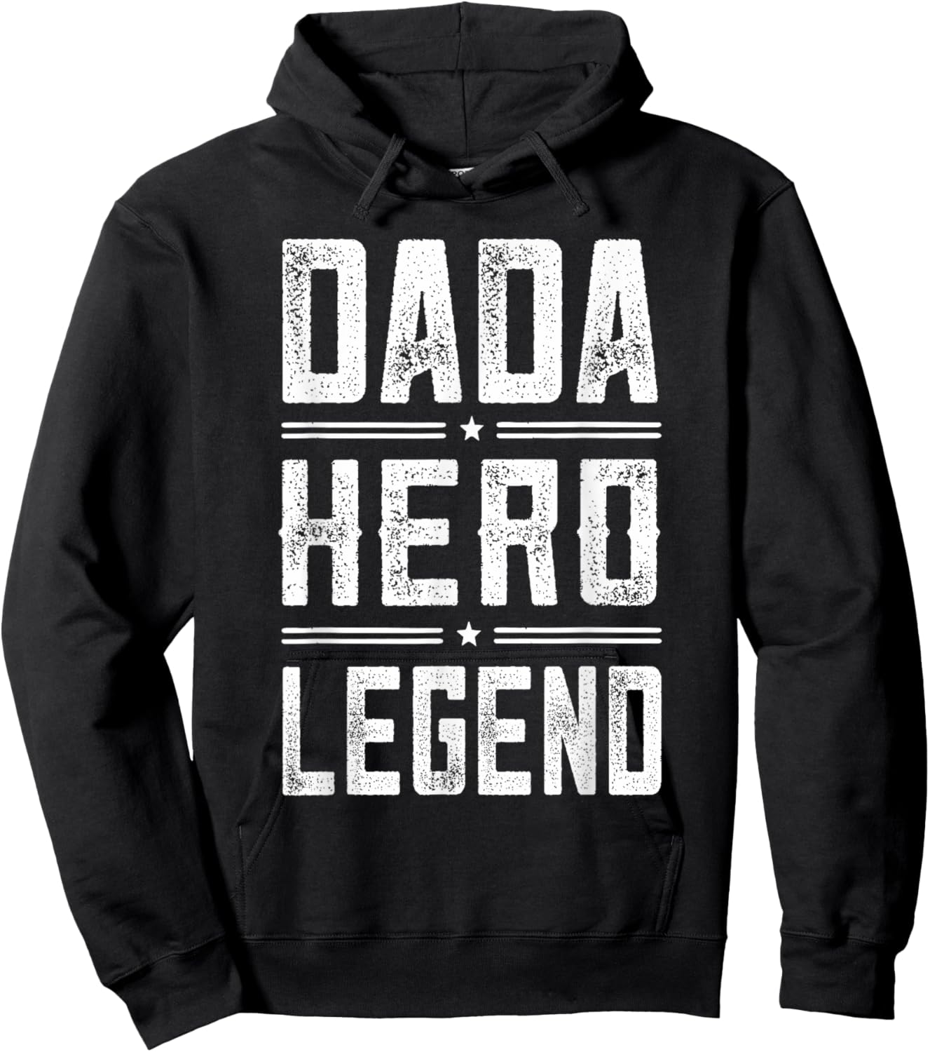 Dada Hero Legend - Vintage Distressed Dada Hoodie - Hoodie | Black