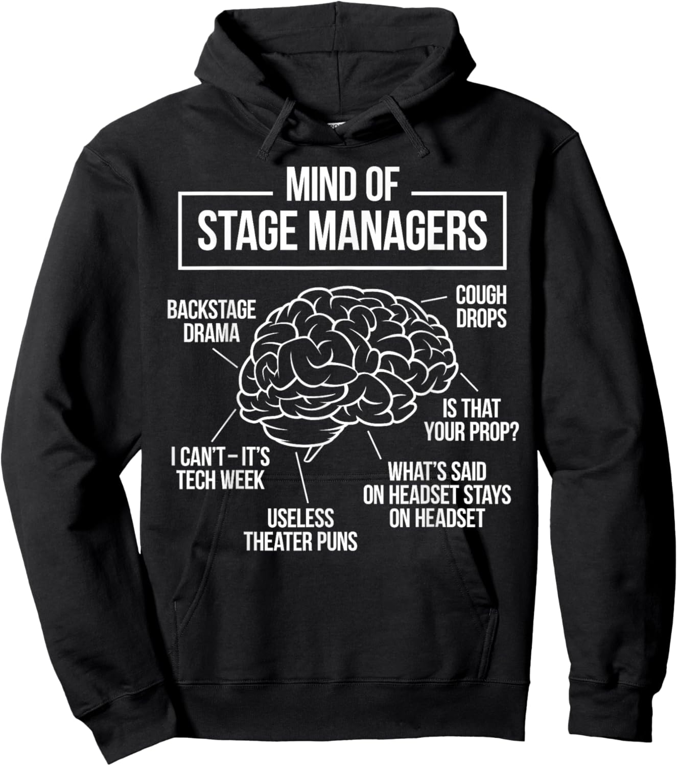 Funny Stage Manager Hoodie - Hoodie | Black
