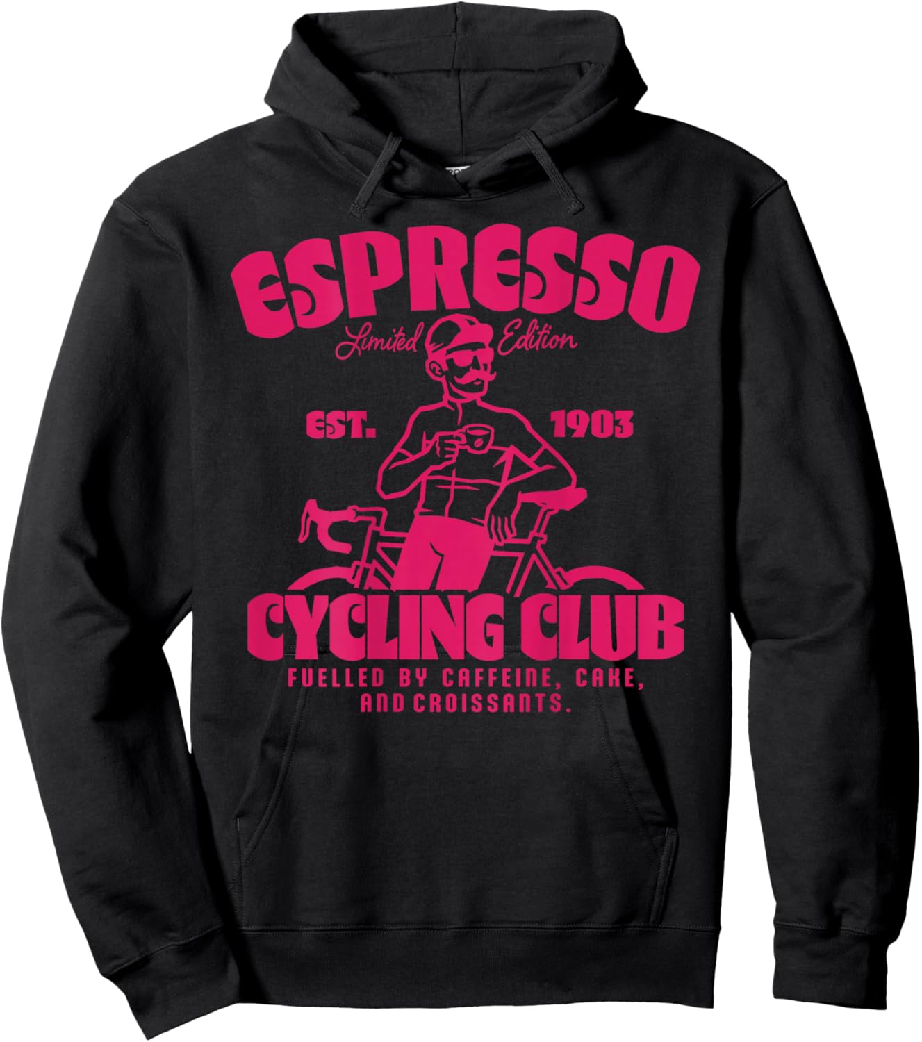 Espresso Rennrad Club Fahrrad Radsport Kaffee Hoodie - Hoodie | Black
