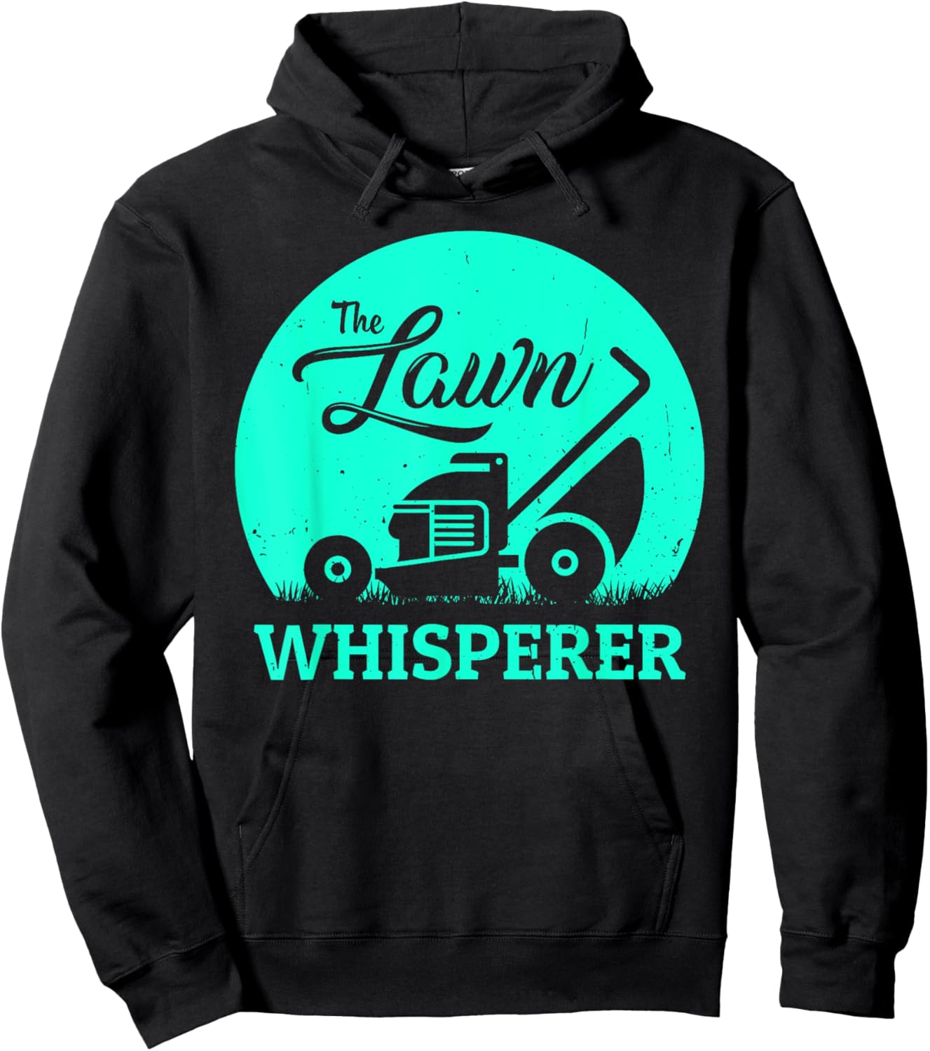 Lawn Whisperer Funny Gardener Lawn Mower Gag Outfit Hoodie - Hoodie | Black