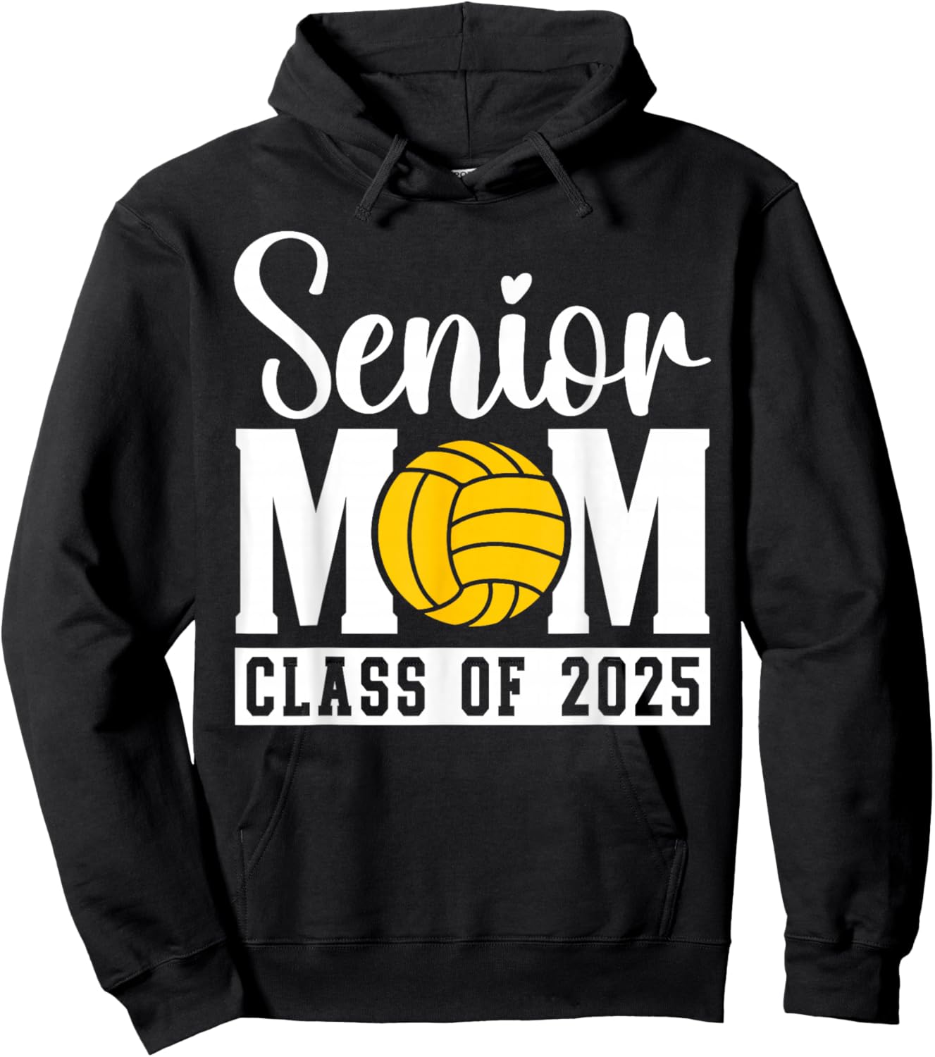 Senior Water Polo Mom 2025 Graduation Class Of 2025 Women's Hoodie - Hoodie | Black
