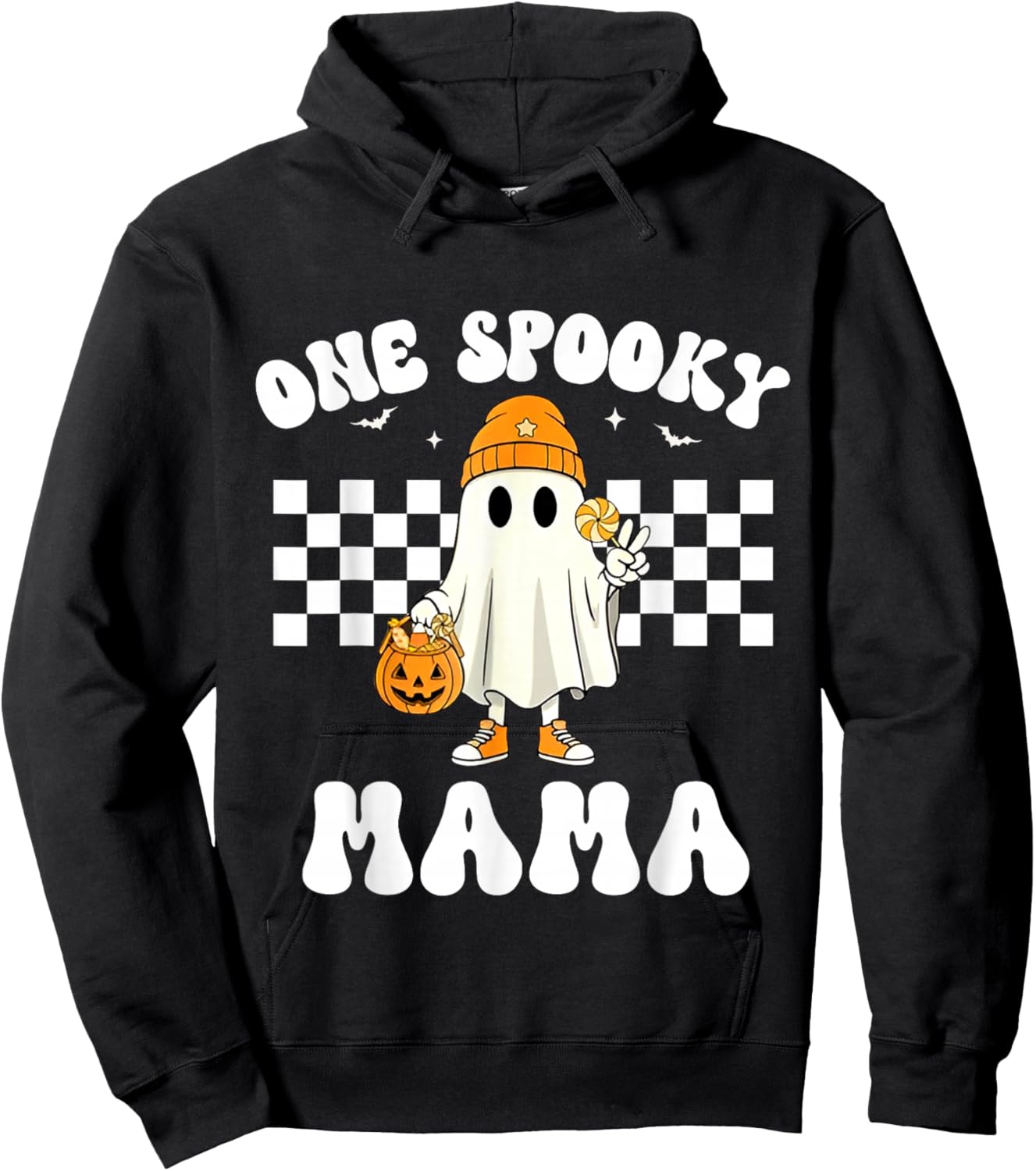 Funny One Spooky Mama of The 1st Birthday Boy Matching Hoodie - Hoodie | Black