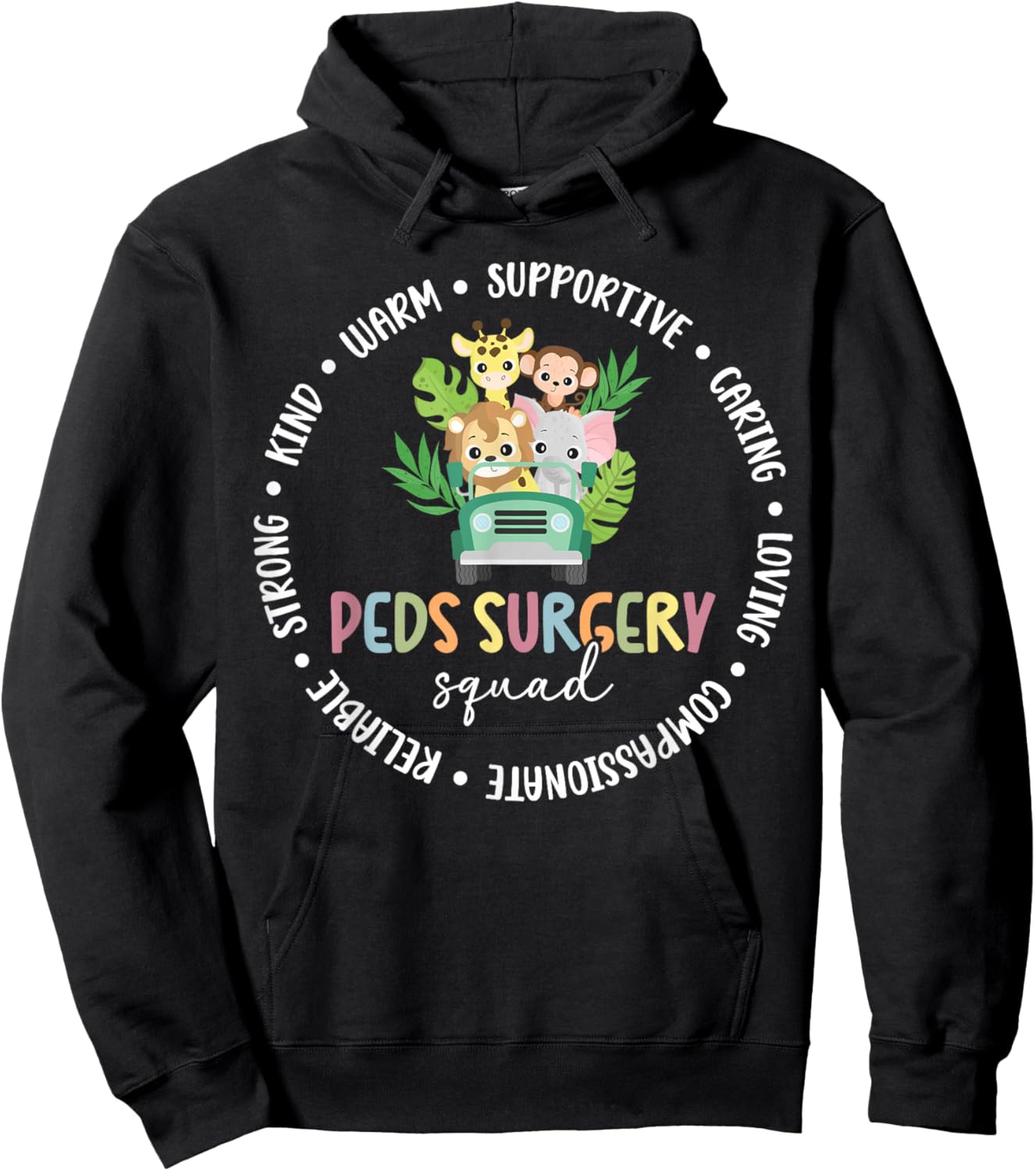 Peds Surgery Squad Appreciation Pediatric Surgery Nurse Hoodie - Hoodie | Black