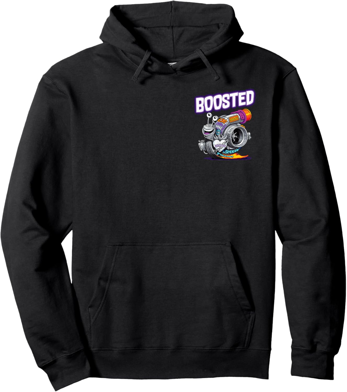 Turbocharger Snail Turbo Race Car Boost Mechanic Tuning Hoodie - Hoodie | Black