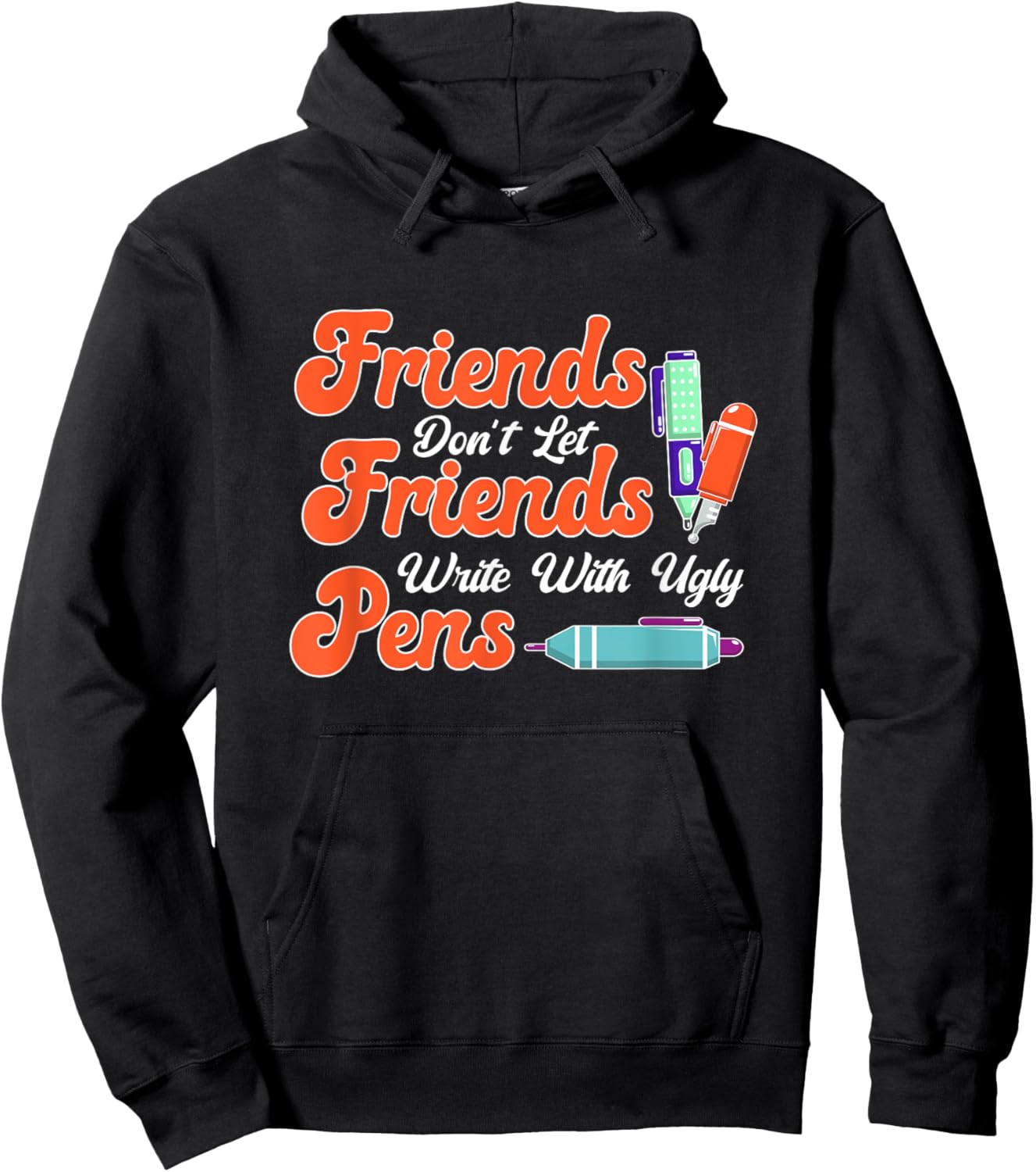 Fountain Pen Writing Teacher Writers Handwriting Collector Hoodie - Hoodie | Black