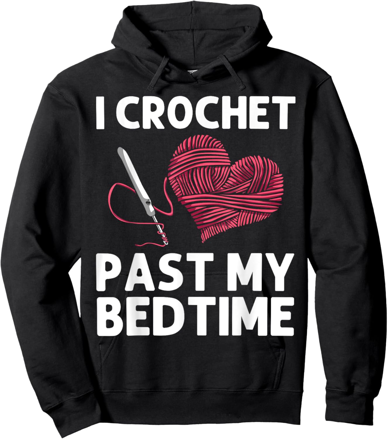 Cool Crochet Design Mom Crocheting Lover Crocheter Hoodie - Hoodie | Black