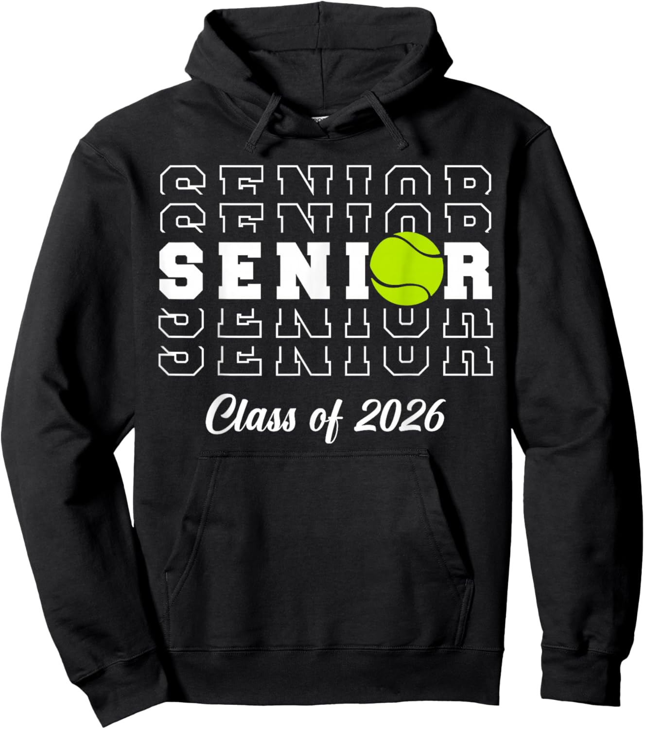 Class of 2026 Tennis Senior Athlete Hoodie - Hoodie | Black