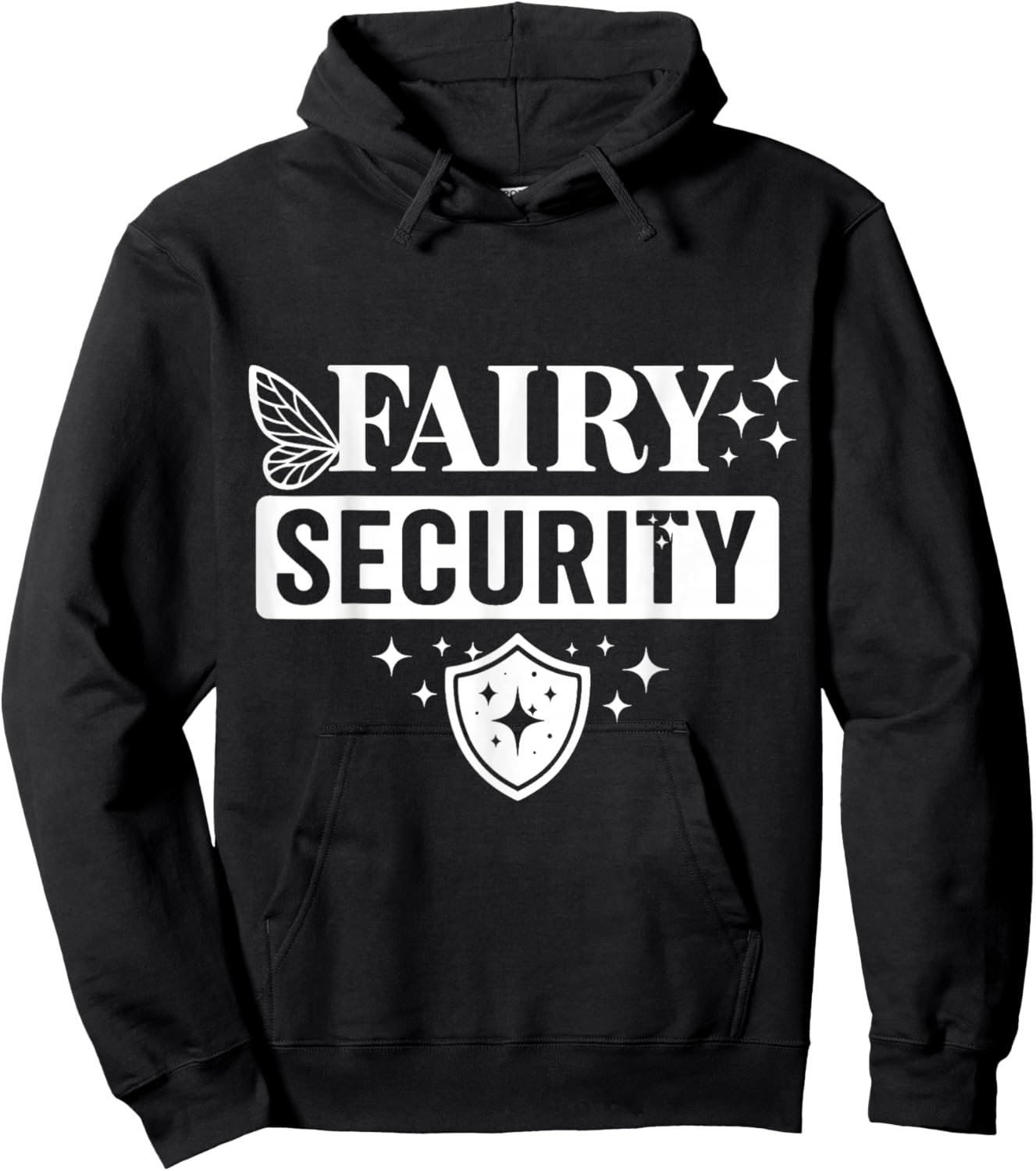 Fairy Security Costume Birthday Halloween Family Hoodie - Hoodie | Black