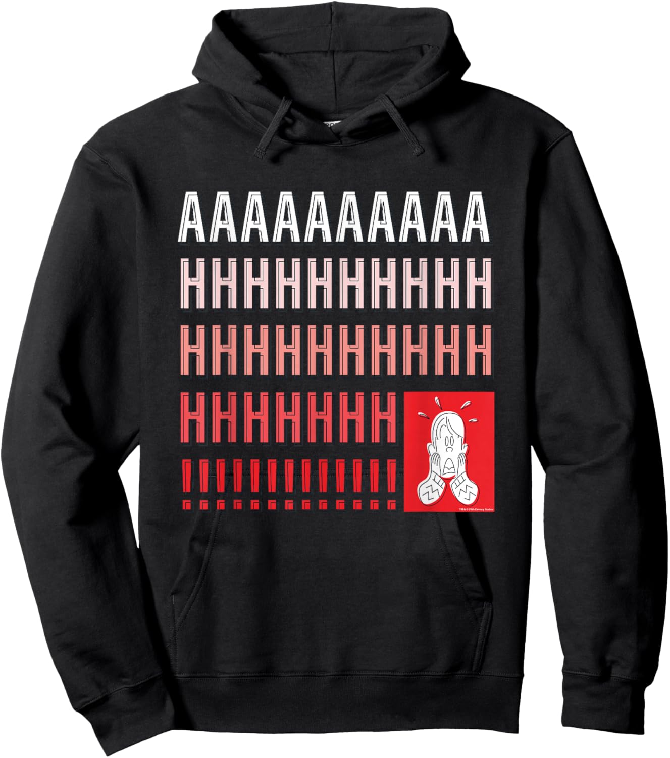 Home Alone Kevin McCallister “AAAAAHHHHHH!!!!!” Scream Funny Hoodie - Hoodie | Black