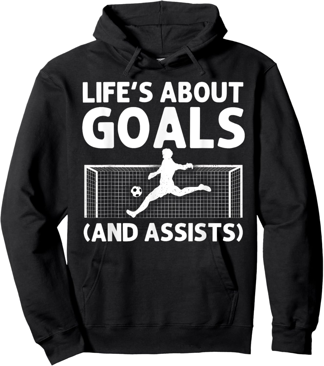 Funny Soccer Art For Boys Girls Men Women Gag Soccer Player Hoodie - Hoodie | Black