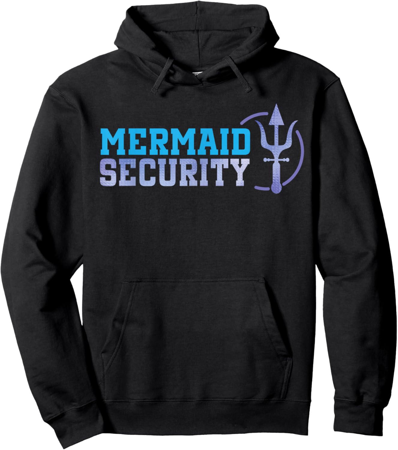Mermaid Security Halloween Costume Dad Men Boy Hoodie - Hoodie | Black